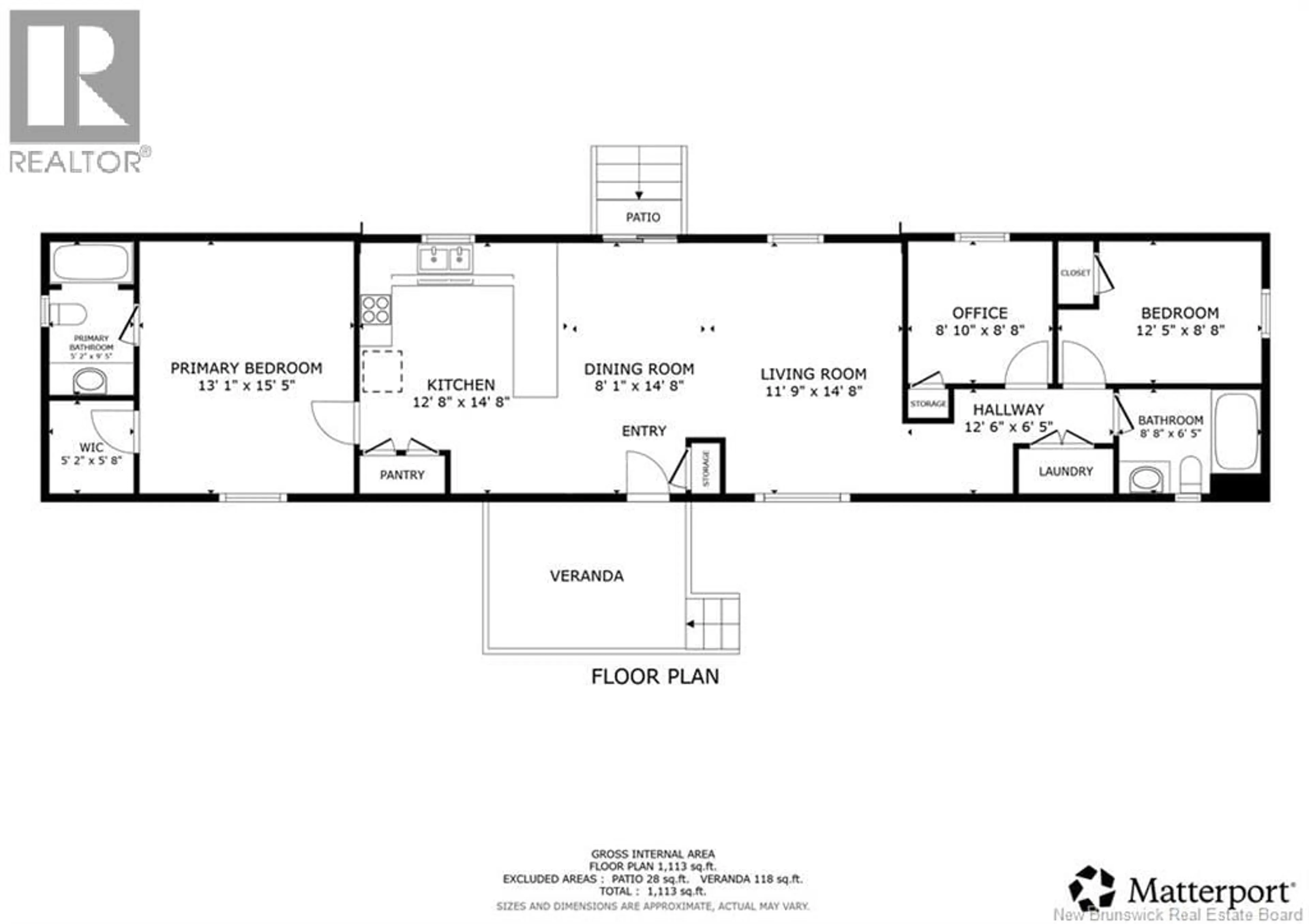 Floor plan for 16 CAROLYN STREET, Rusagonis New Brunswick E3B0W4