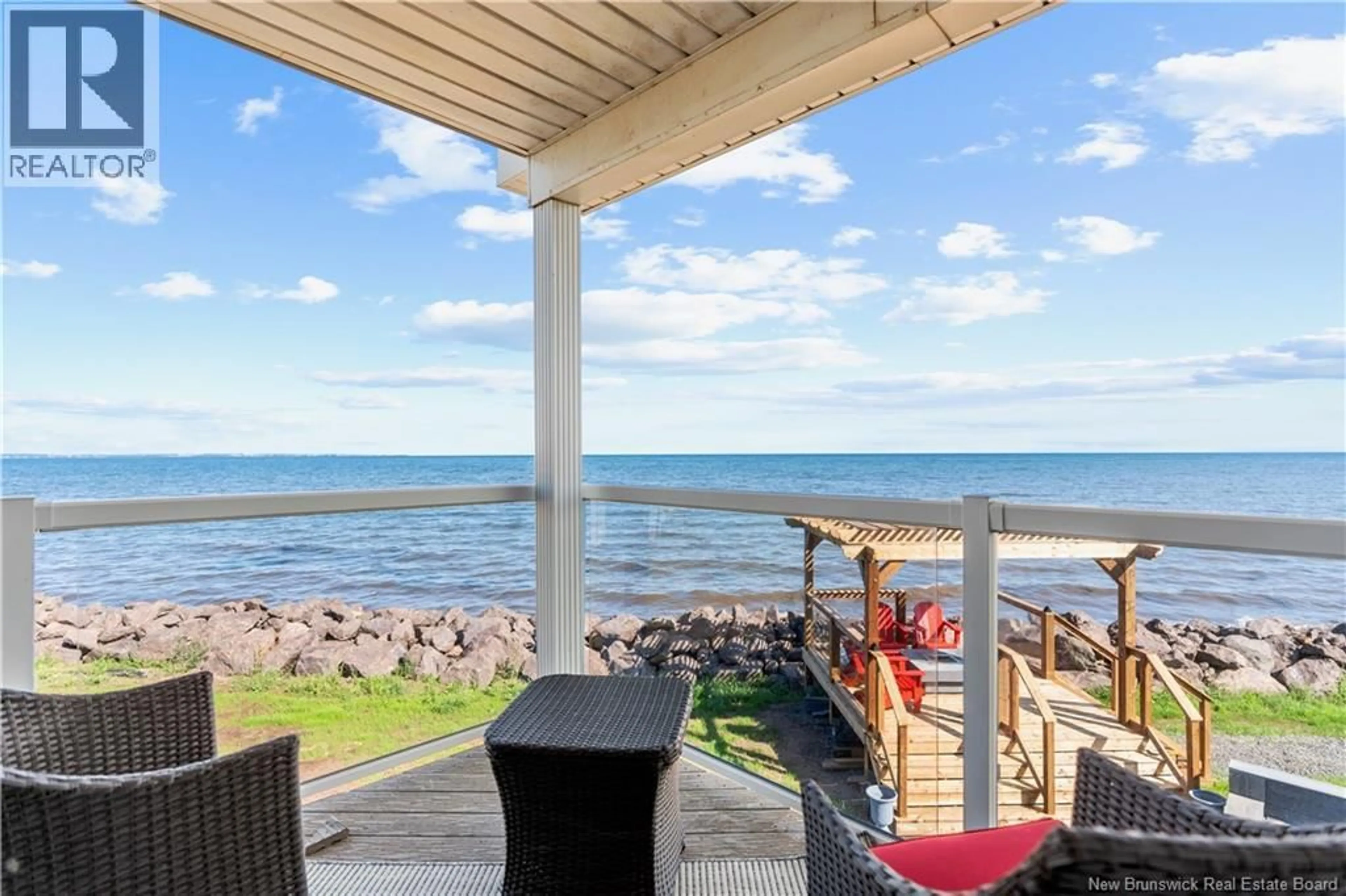 Patio, water/lake/river/ocean view for 41 P'TIT BARACHOIS, Grand-Barachois New Brunswick E4P7Y2