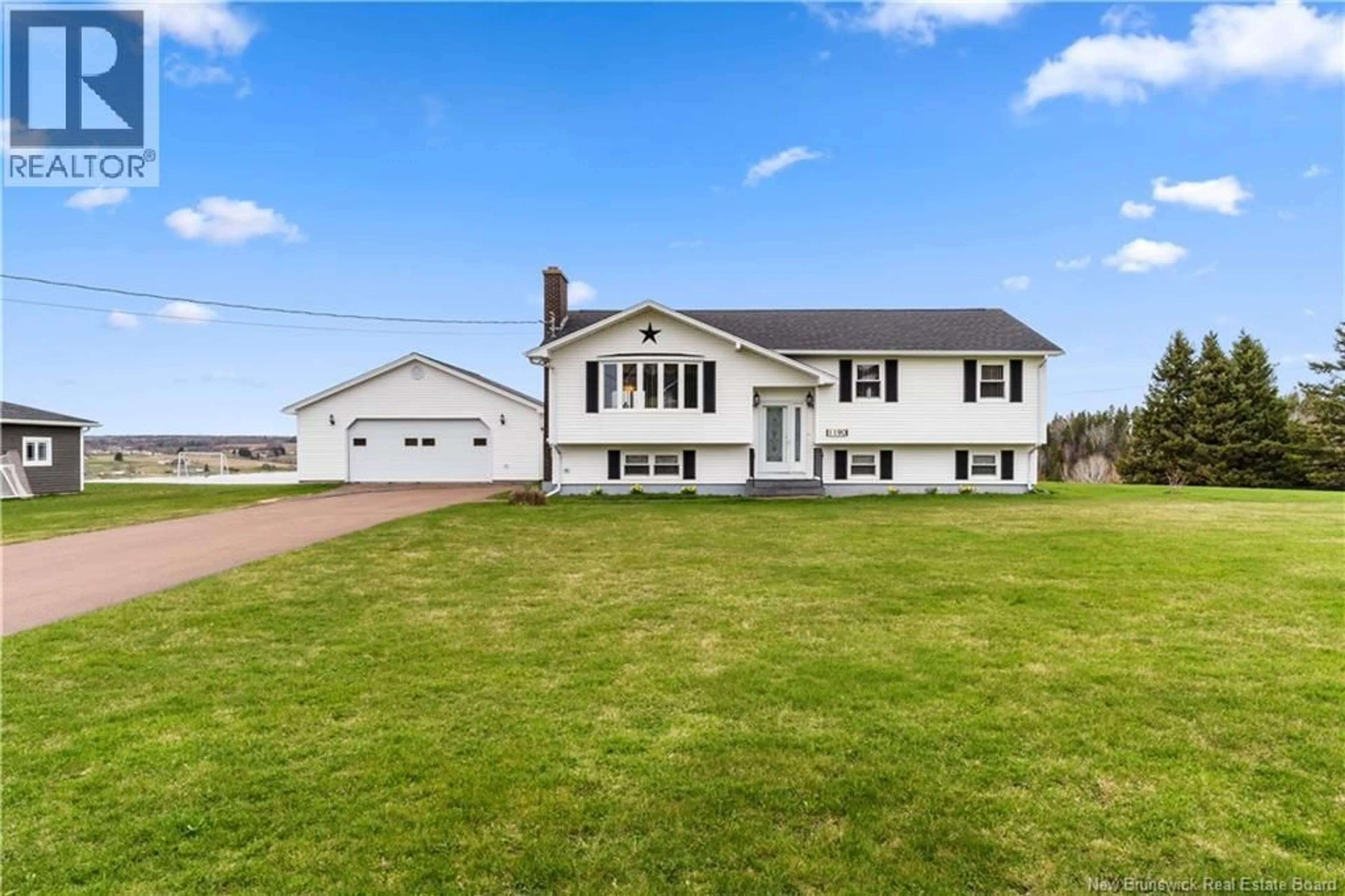 A pic from outside/outdoor area/front of a property/back of a property/a pic from drone, street for 1190 ROUTE 525, Sainte-Marie-De-Kent New Brunswick E4S2H7