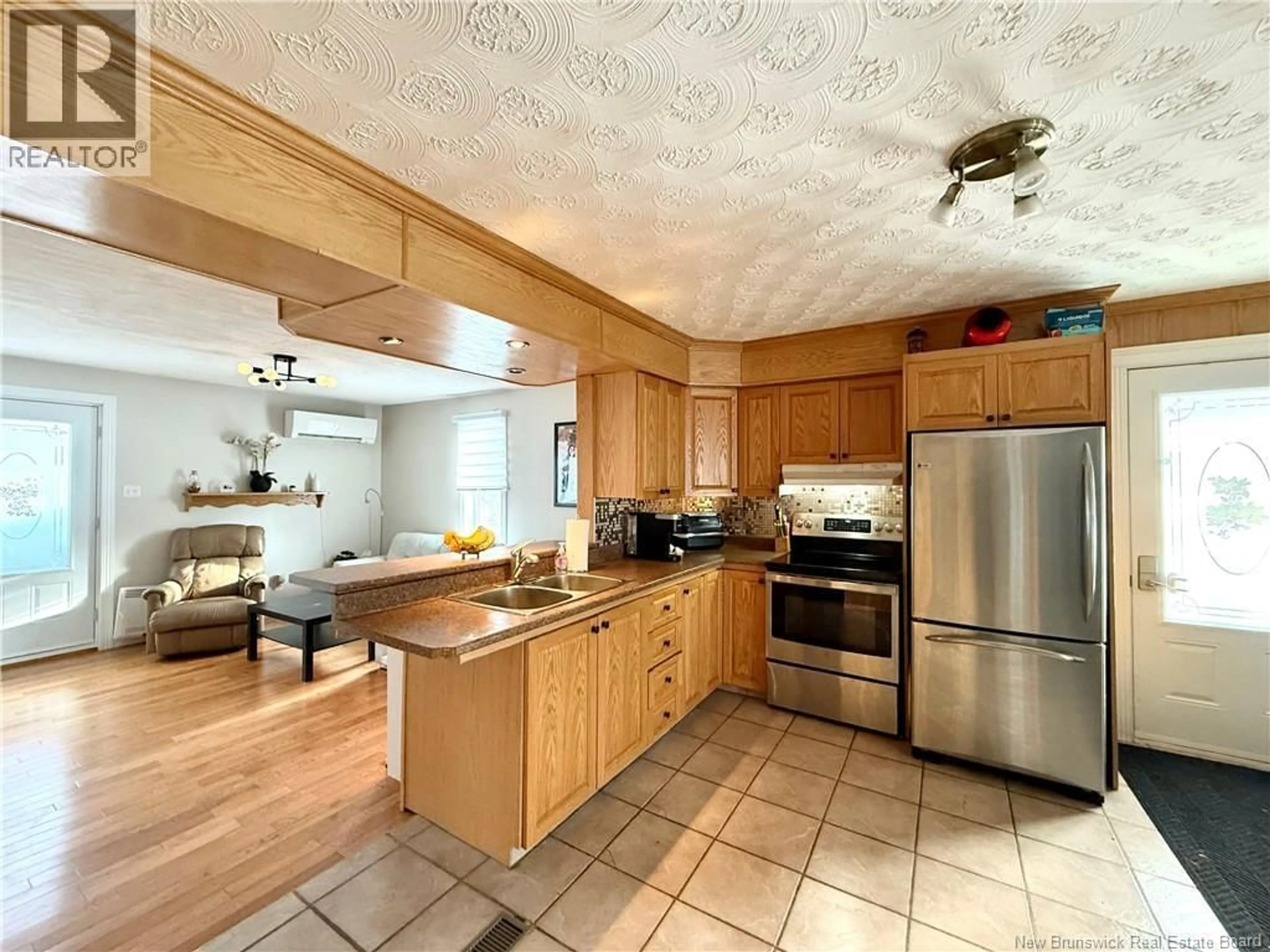 Open concept kitchen, ceramic/tile floor for 1007 PRINCIPALE STREET, Saint-Basile New Brunswick E7C1L5