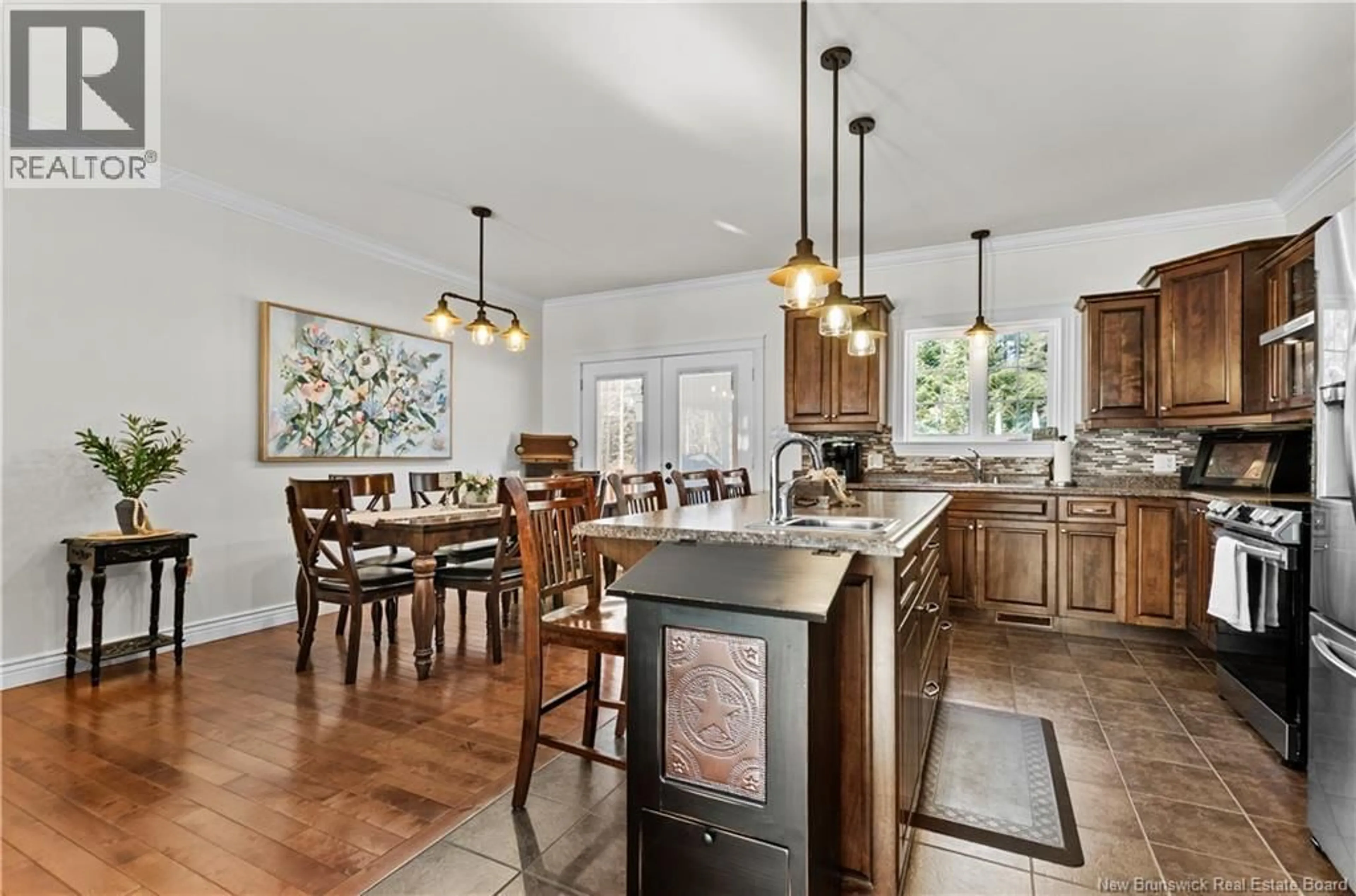 Open concept kitchen, ceramic/tile floor for 20 FALLSVIEW LANE, Durham Bridge New Brunswick E6C0A3