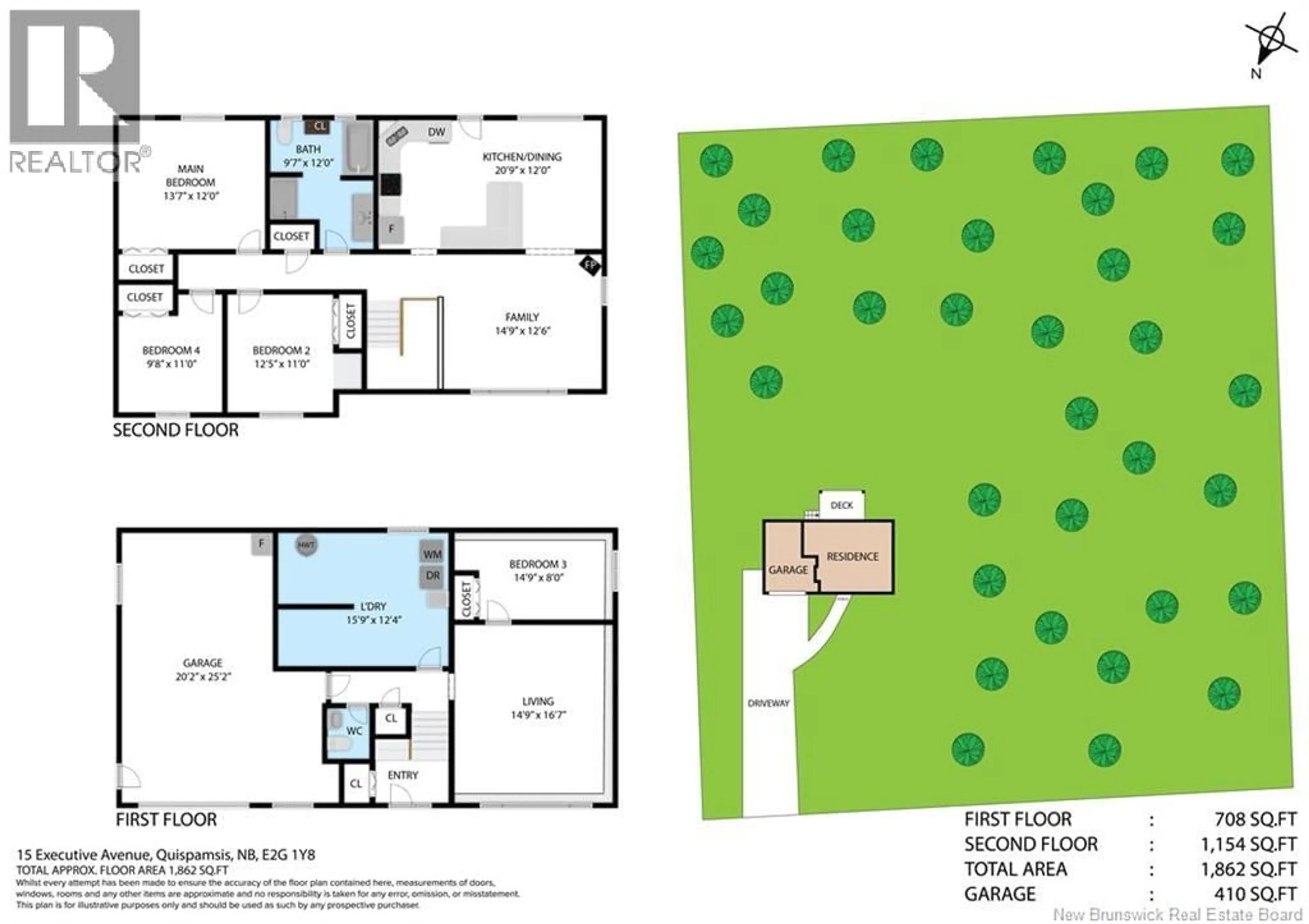 Floor plan for 15 EXECUTIVE AVENUE, Quispamsis New Brunswick E2G1Y8