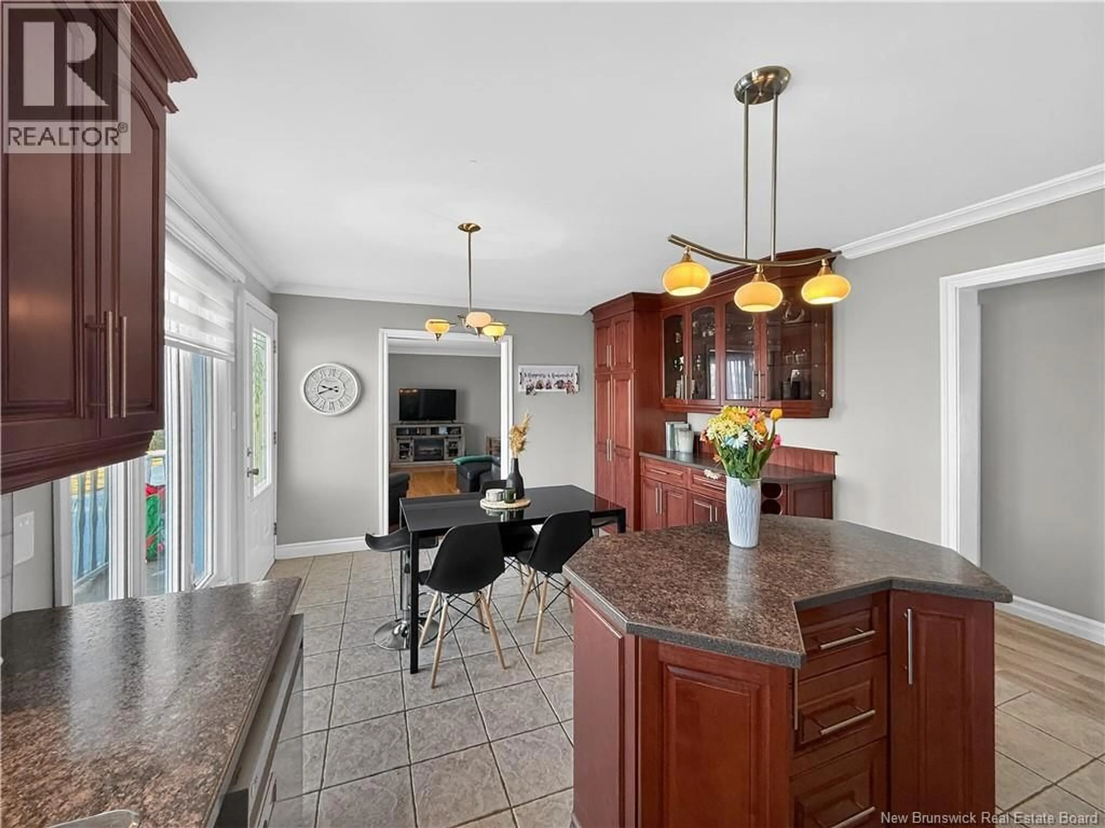 Open concept kitchen, ceramic/tile floor for 236 ST-LOUIS STREET, Atholville New Brunswick E3N4B6