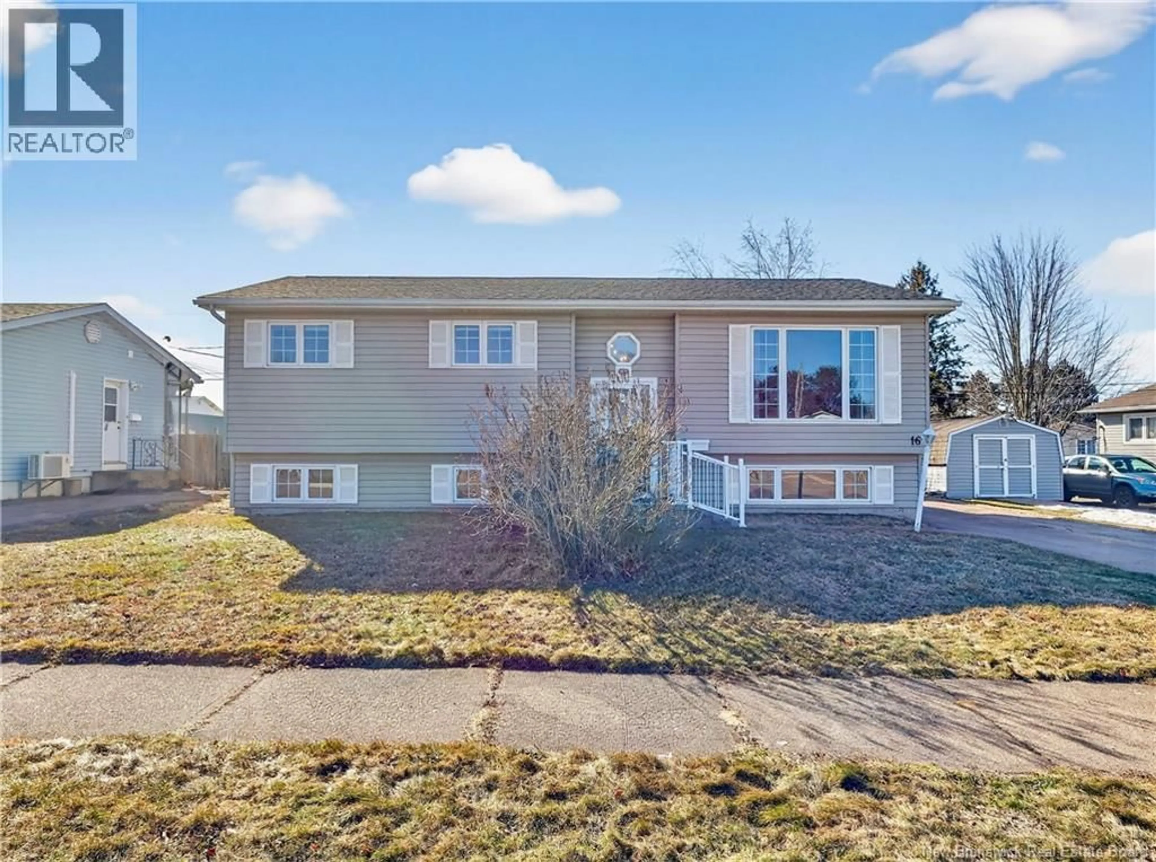 Home with vinyl exterior material, street for 16 DAWN CRESCENT, Moncton New Brunswick E1G1K3