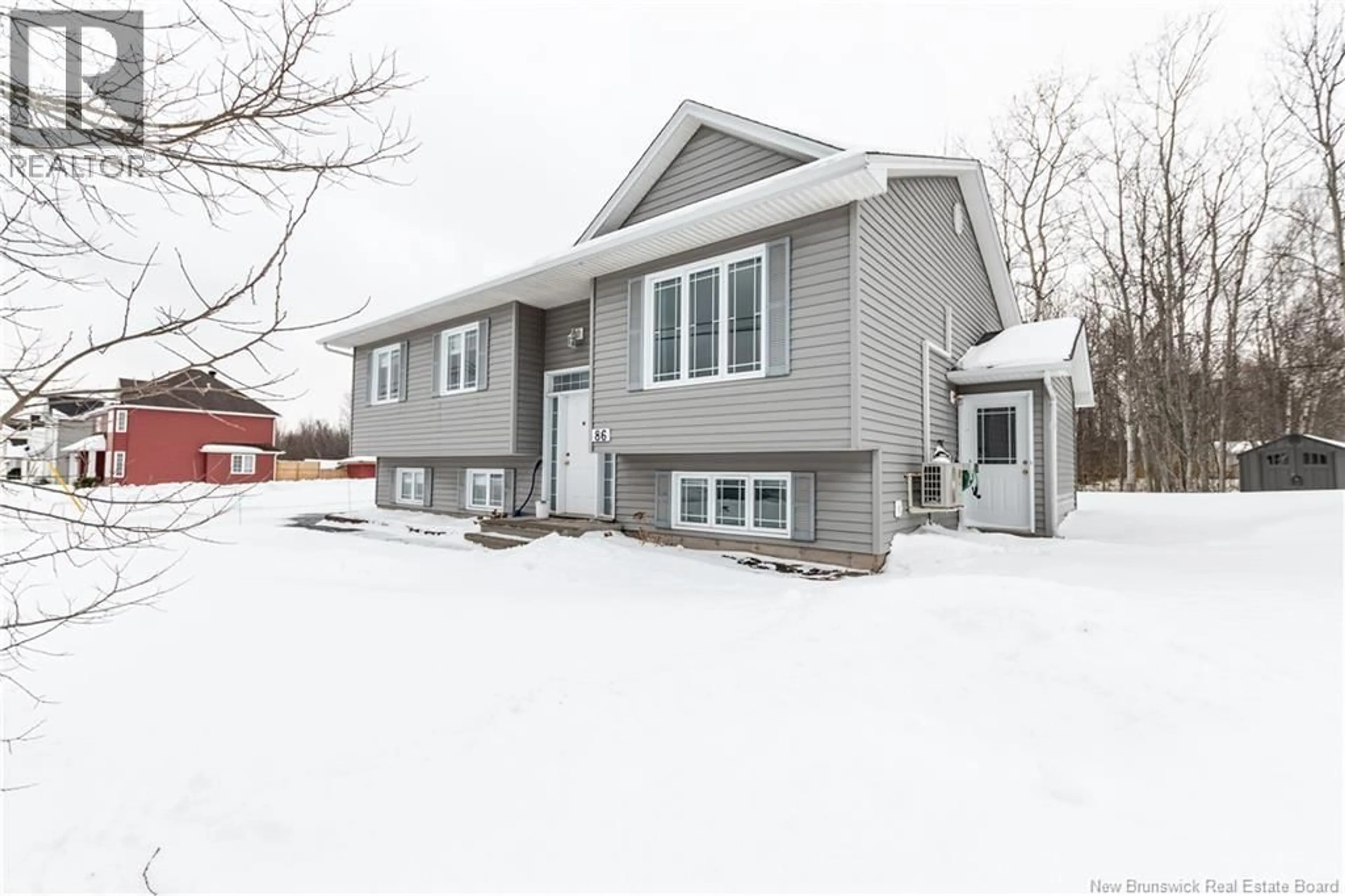 Home with vinyl exterior material, street for 86 SHANNON DRIVE, Moncton New Brunswick E1G4X6
