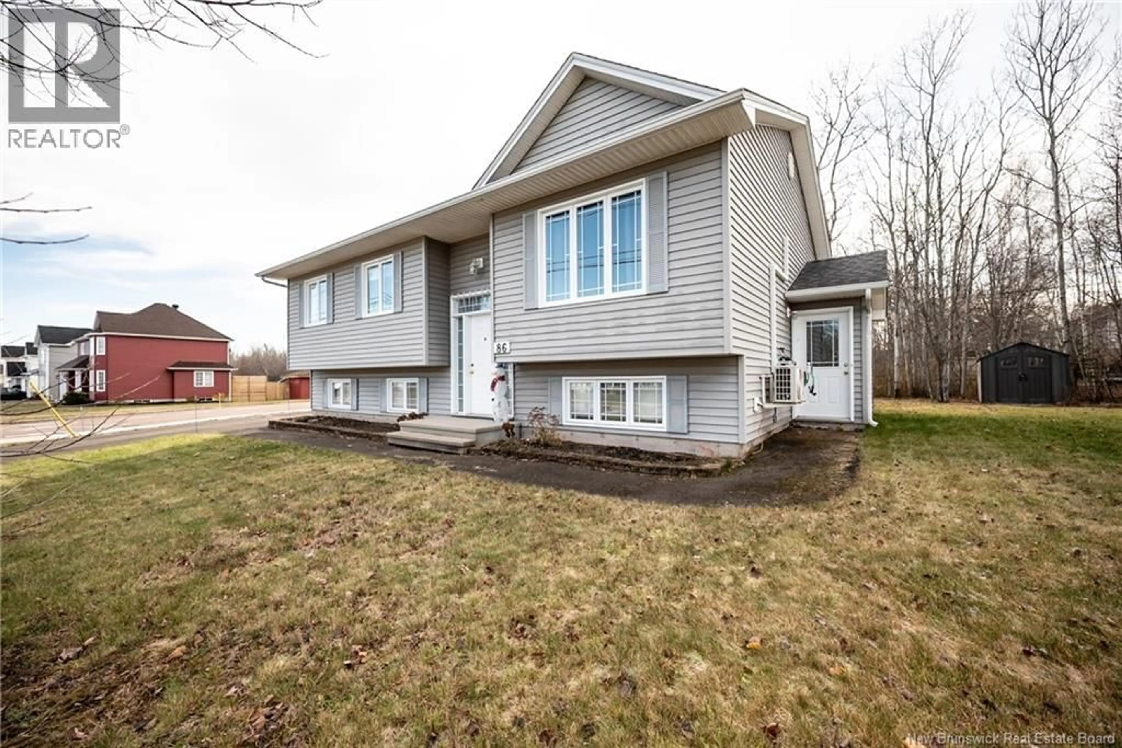 Home with vinyl exterior material, street for 86 SHANNON DRIVE, Moncton New Brunswick E1G4X6