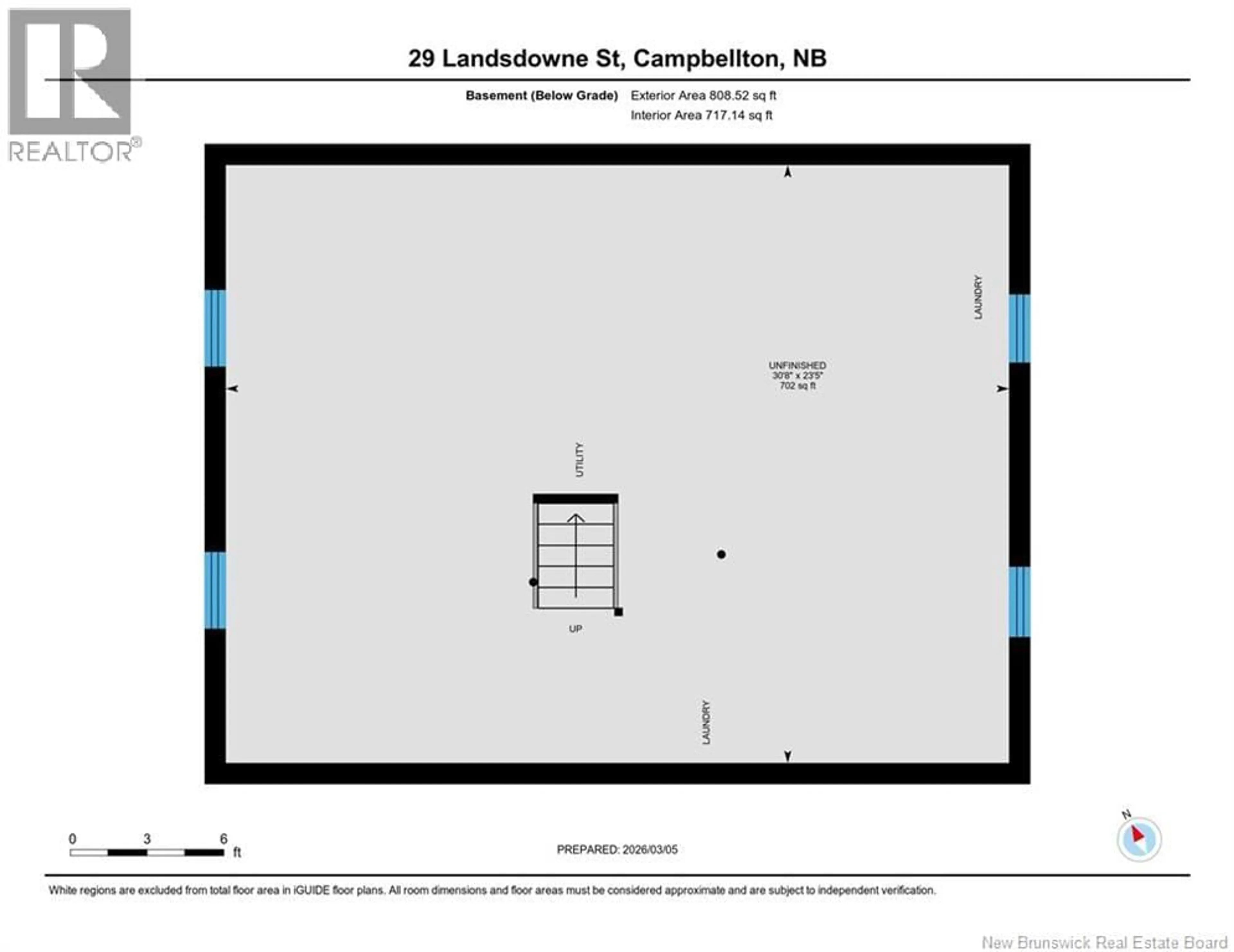Floor plan for 29 LANSDOWNE STREET, Campbellton New Brunswick E3N2L5