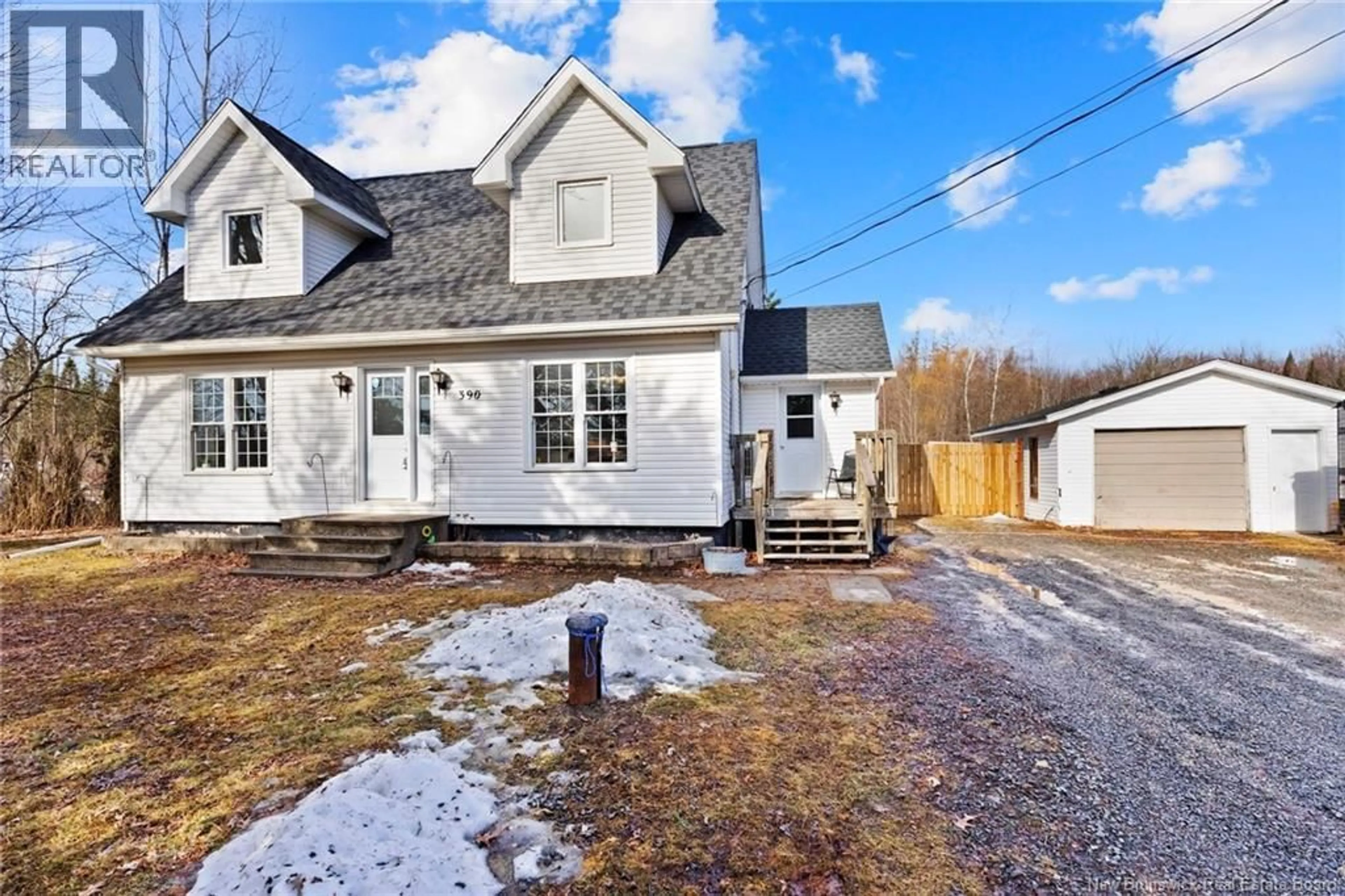 A pic from outside/outdoor area/front of a property/back of a property/a pic from drone, street for 390 BROAD ROAD, Haneytown New Brunswick E2V3P6