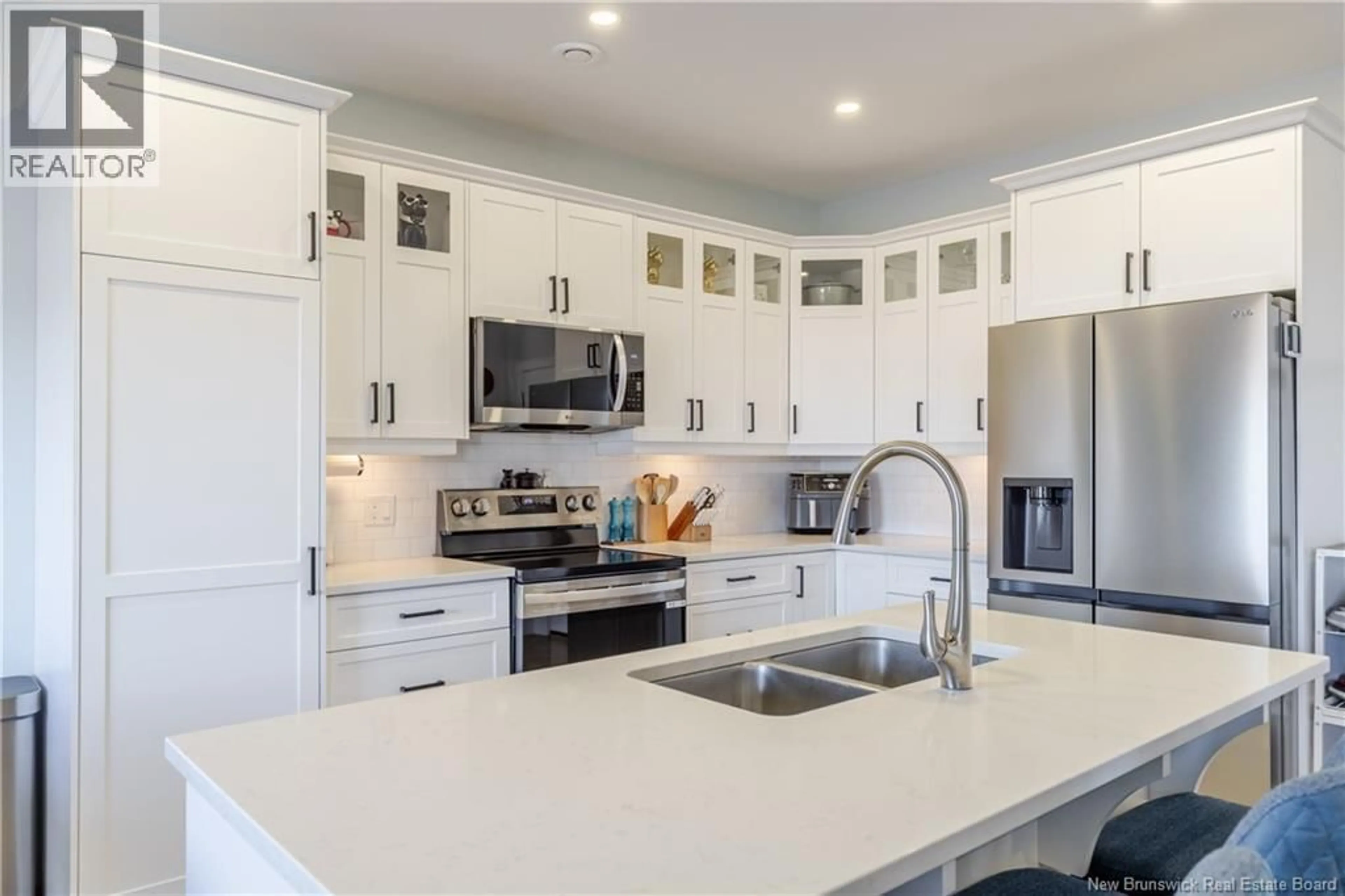 Open concept kitchen, ceramic/tile floor for 483 NEILL STREET, Fredericton New Brunswick E3A2Z9