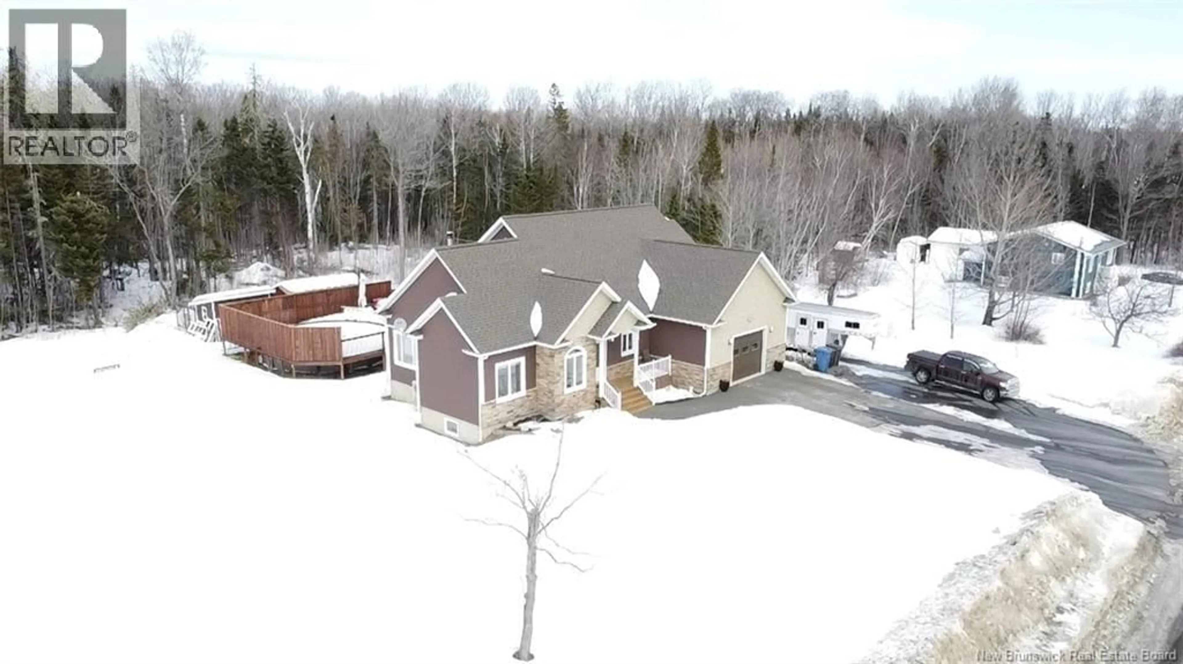 A pic from outside/outdoor area/front of a property/back of a property/a pic from drone, street for 1124 ROBERTVILLE ROAD, Robertville New Brunswick E8K2P5