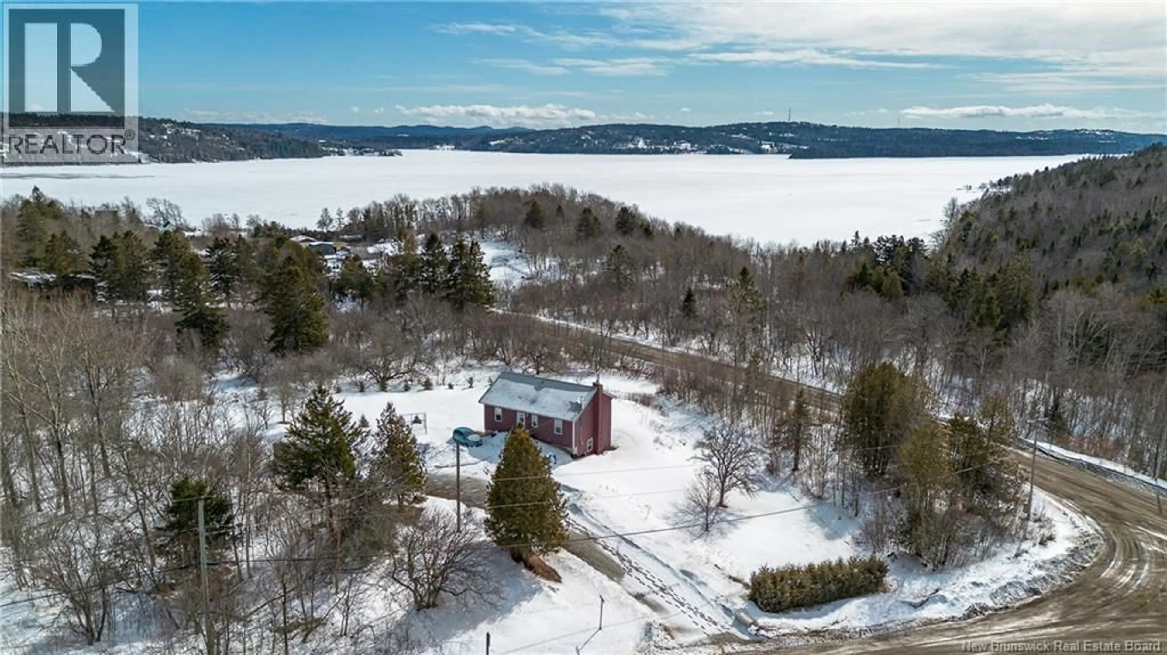 A pic from outside/outdoor area/front of a property/back of a property/a pic from drone, water/lake/river/ocean view for 4 KATHLYN LANE, Kingston New Brunswick E5N0H4