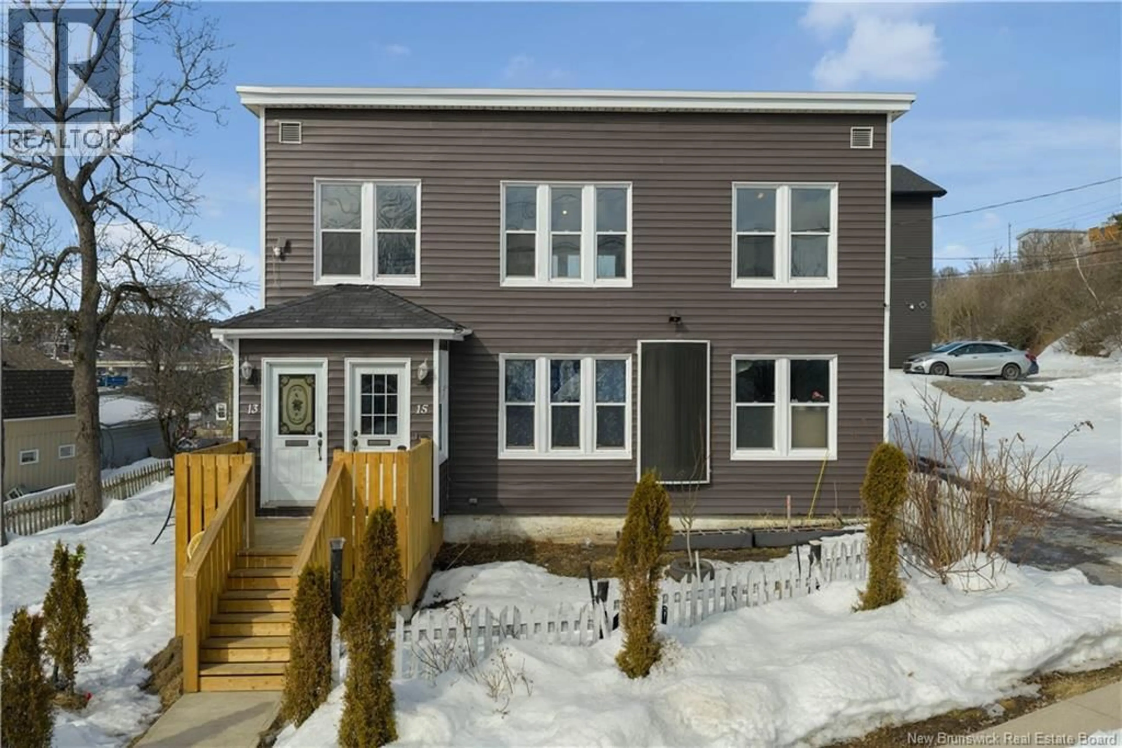 Home with vinyl exterior material, street for 13-15 ATLANTIC AVENUE, Saint John New Brunswick E2J2H8