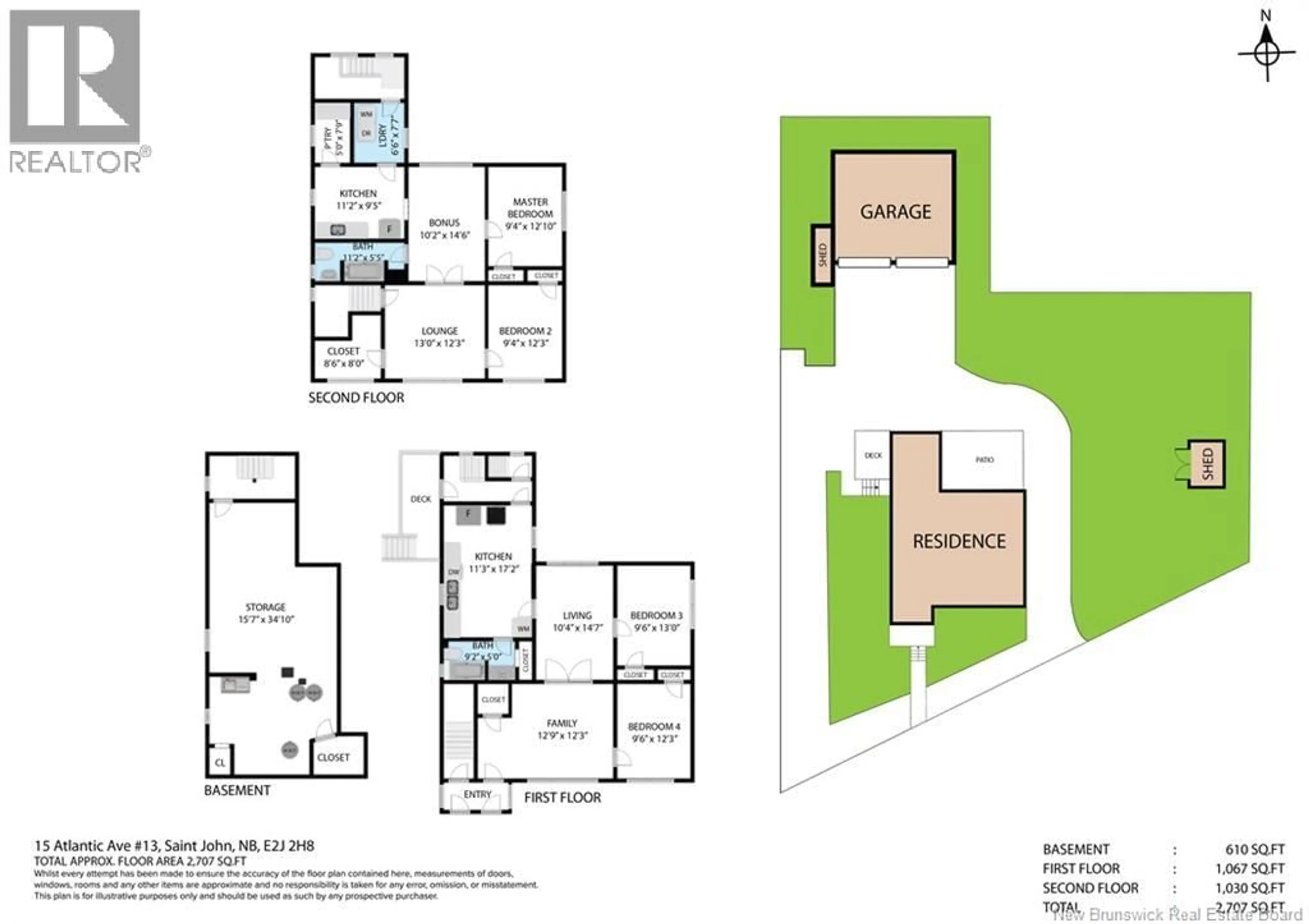 Floor plan for 13-15 ATLANTIC AVENUE, Saint John New Brunswick E2J2H8