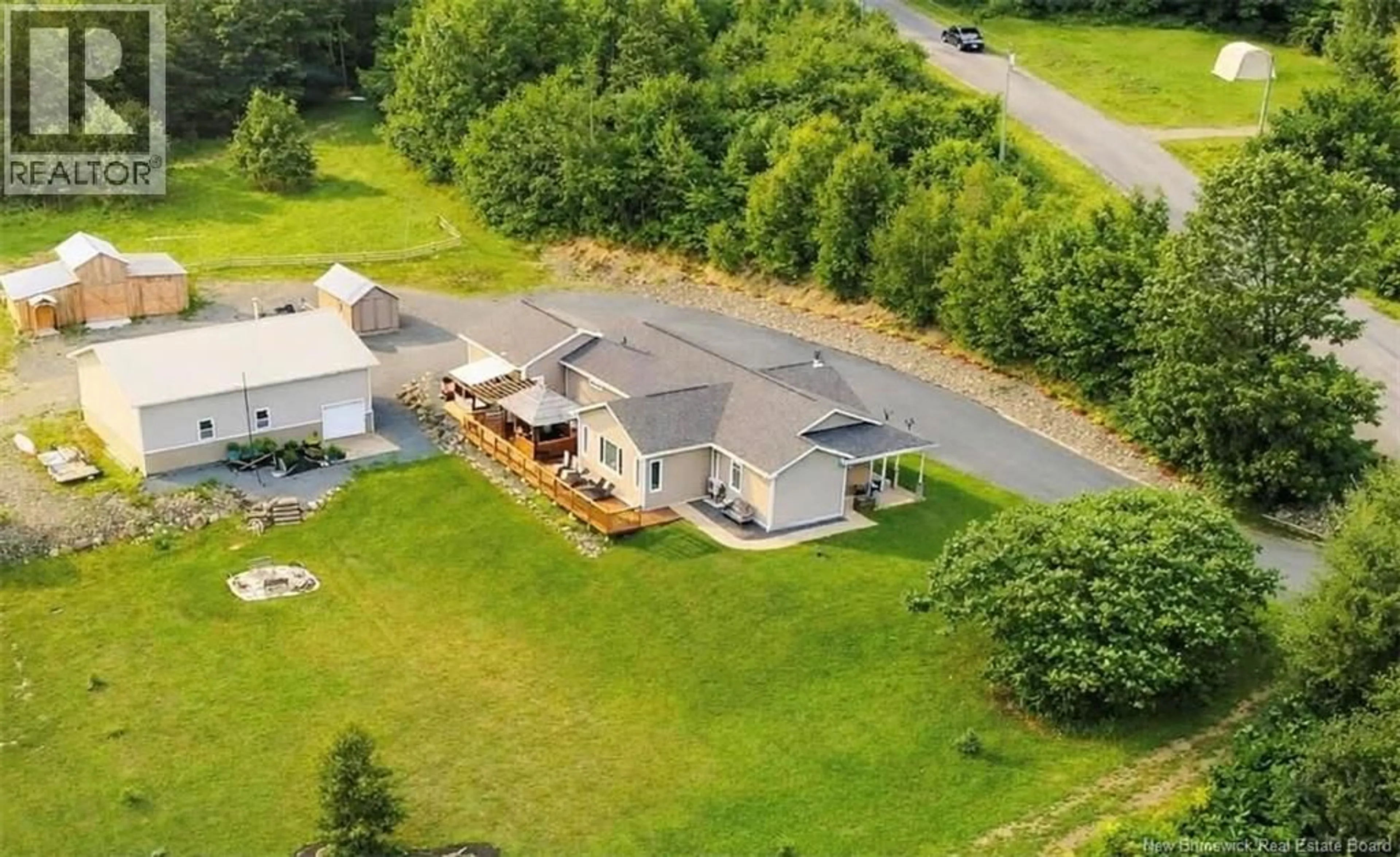 A pic from outside/outdoor area/front of a property/back of a property/a pic from drone, mountain view for 245 HUNTER ROAD, Oakland New Brunswick E7L3X8