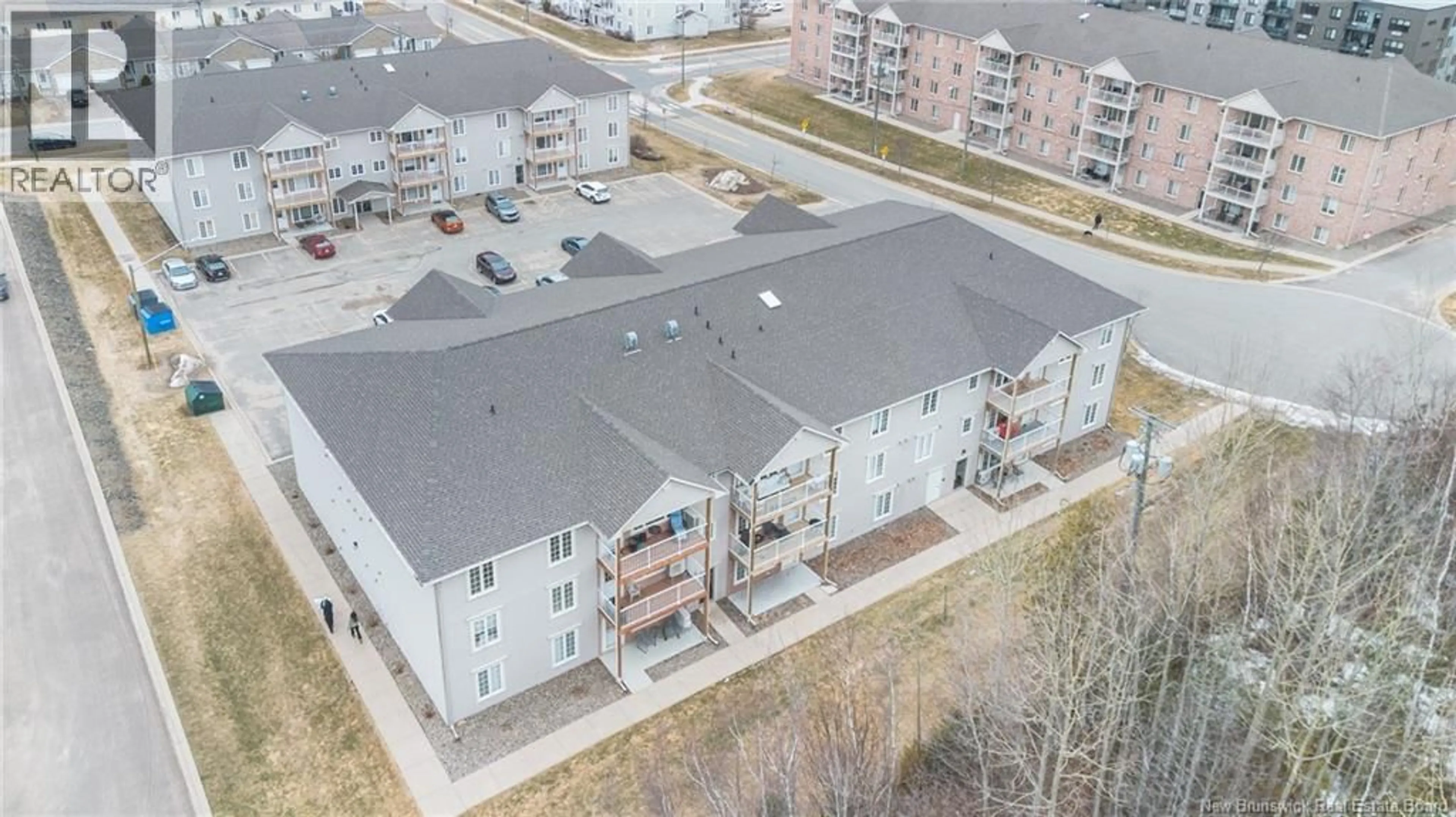 A pic from outside/outdoor area/front of a property/back of a property/a pic from drone, city buildings view from balcony for 105 - 170 VALCOUR DRIVE, Fredericton New Brunswick E3C0C9