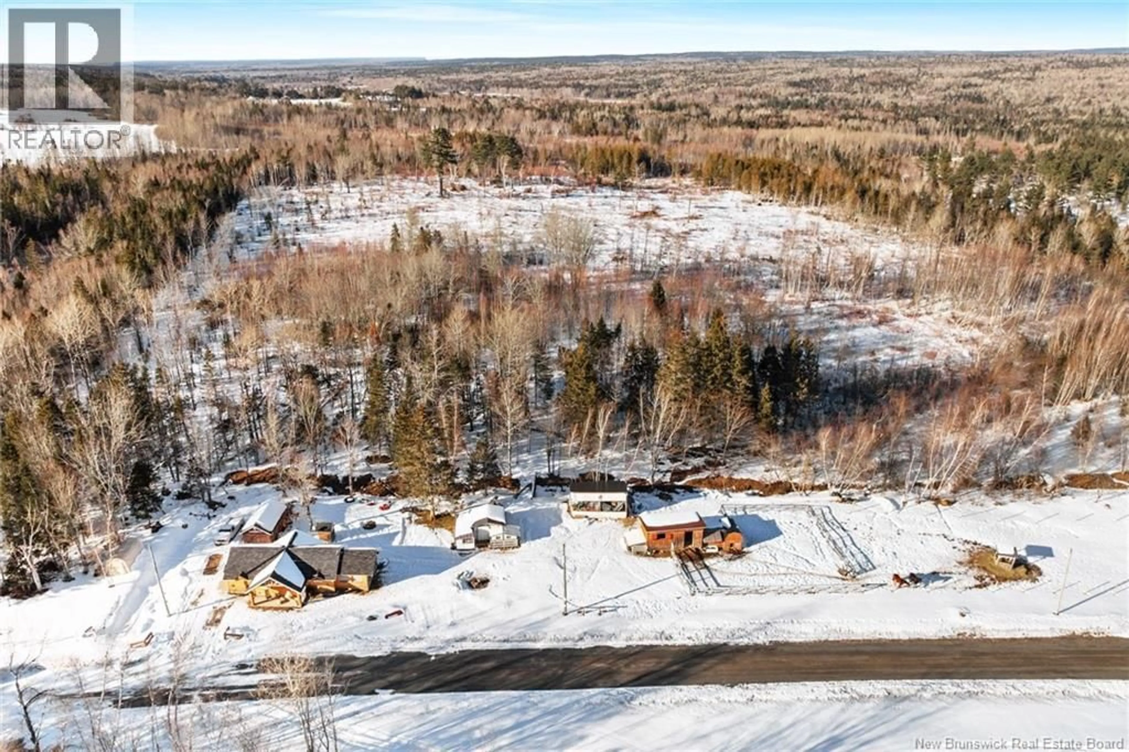 A pic from outside/outdoor area/front of a property/back of a property/a pic from drone, unknown for 99 EASTWOOD ROAD, Hoyt New Brunswick E5L2E8