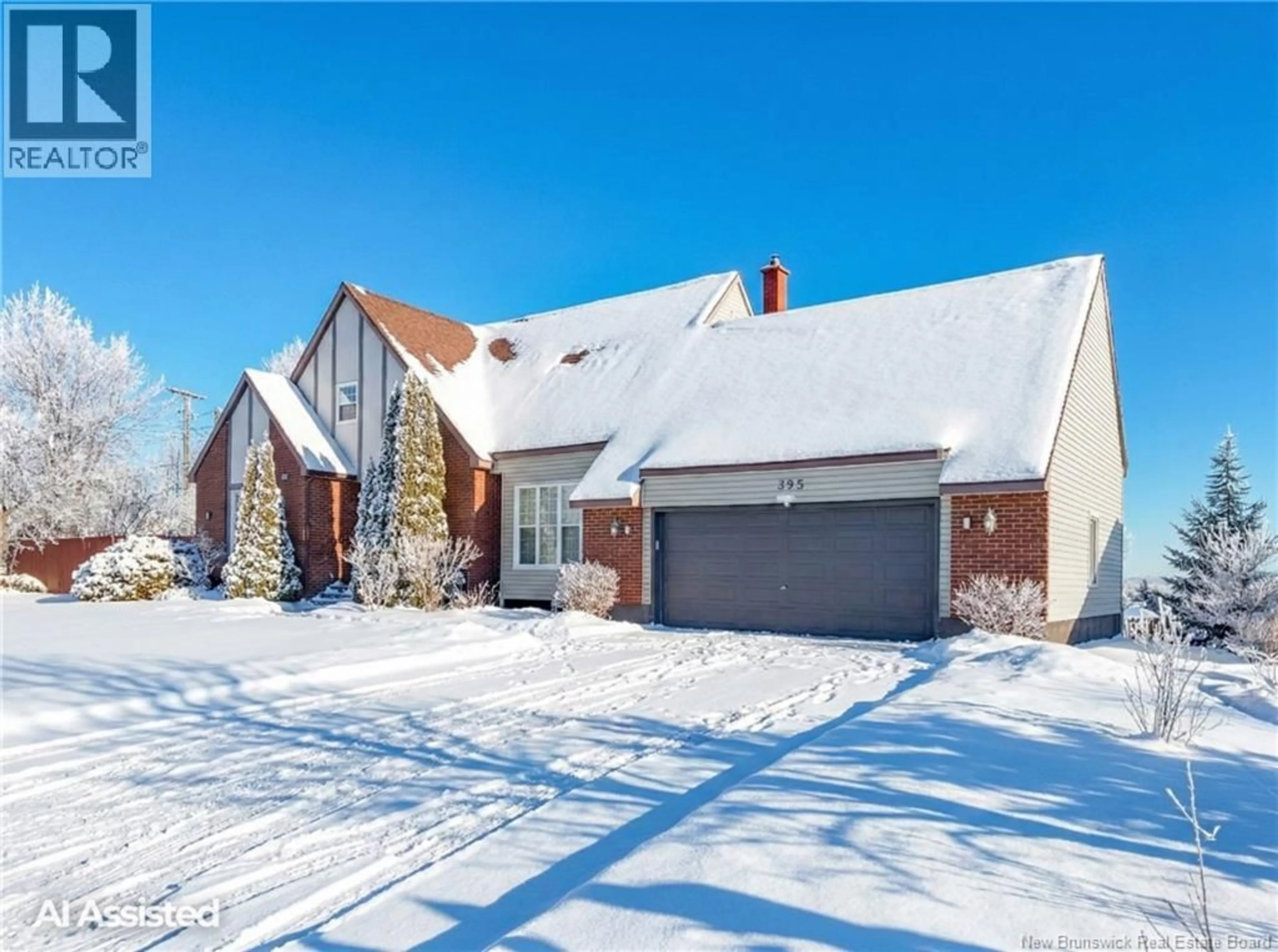 Home with brick exterior material, street for 395 KIMBLE DRIVE, Fredericton New Brunswick E3B6Y5