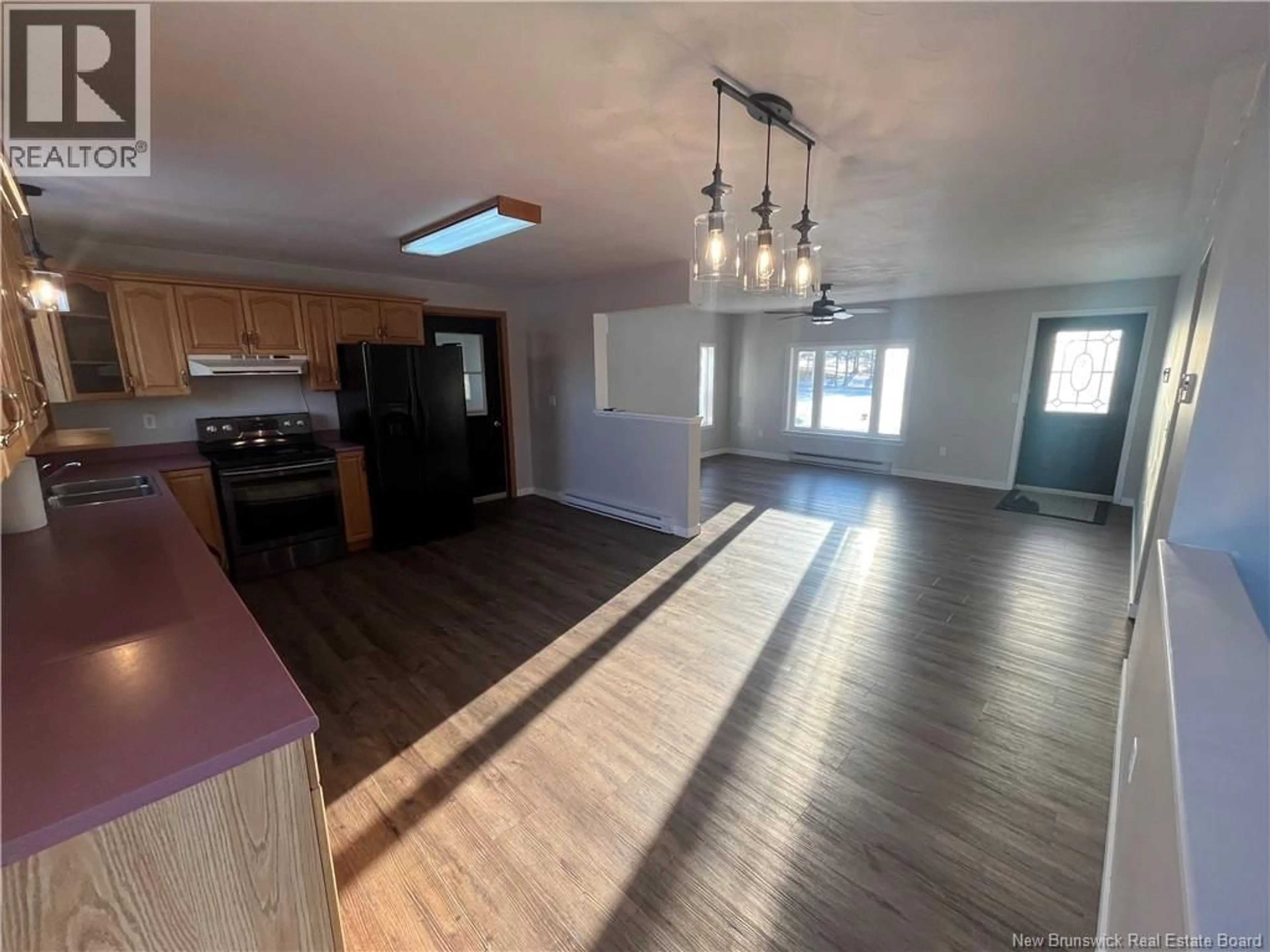 Open concept kitchen, wood/laminate floor for 273 SUMMERFIELD ROAD, Summerfield New Brunswick E7K2J6