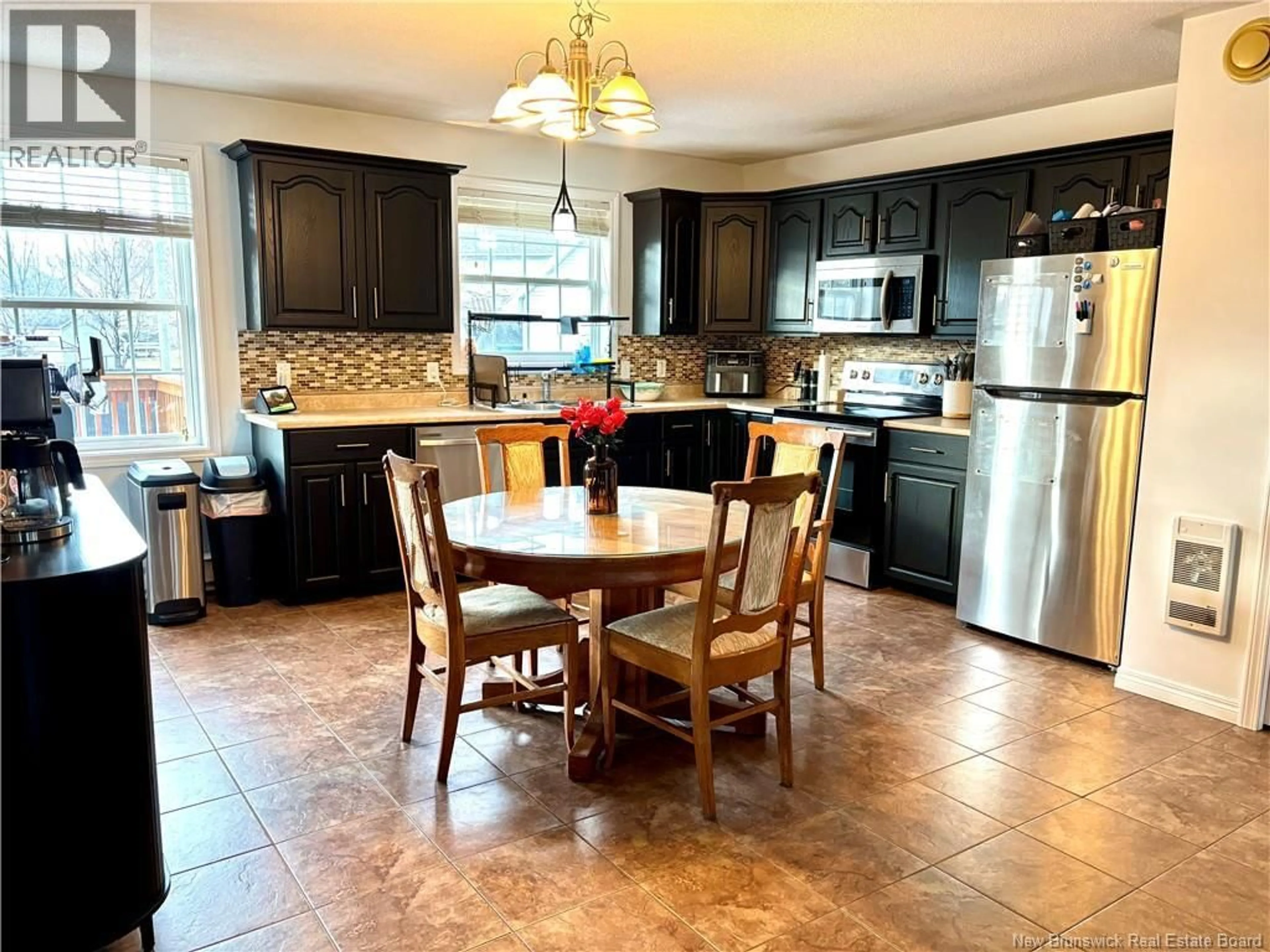 Open concept kitchen, ceramic/tile floor for 723 BROOKSIDE DRIVE, Fredericton New Brunswick E3G8T9