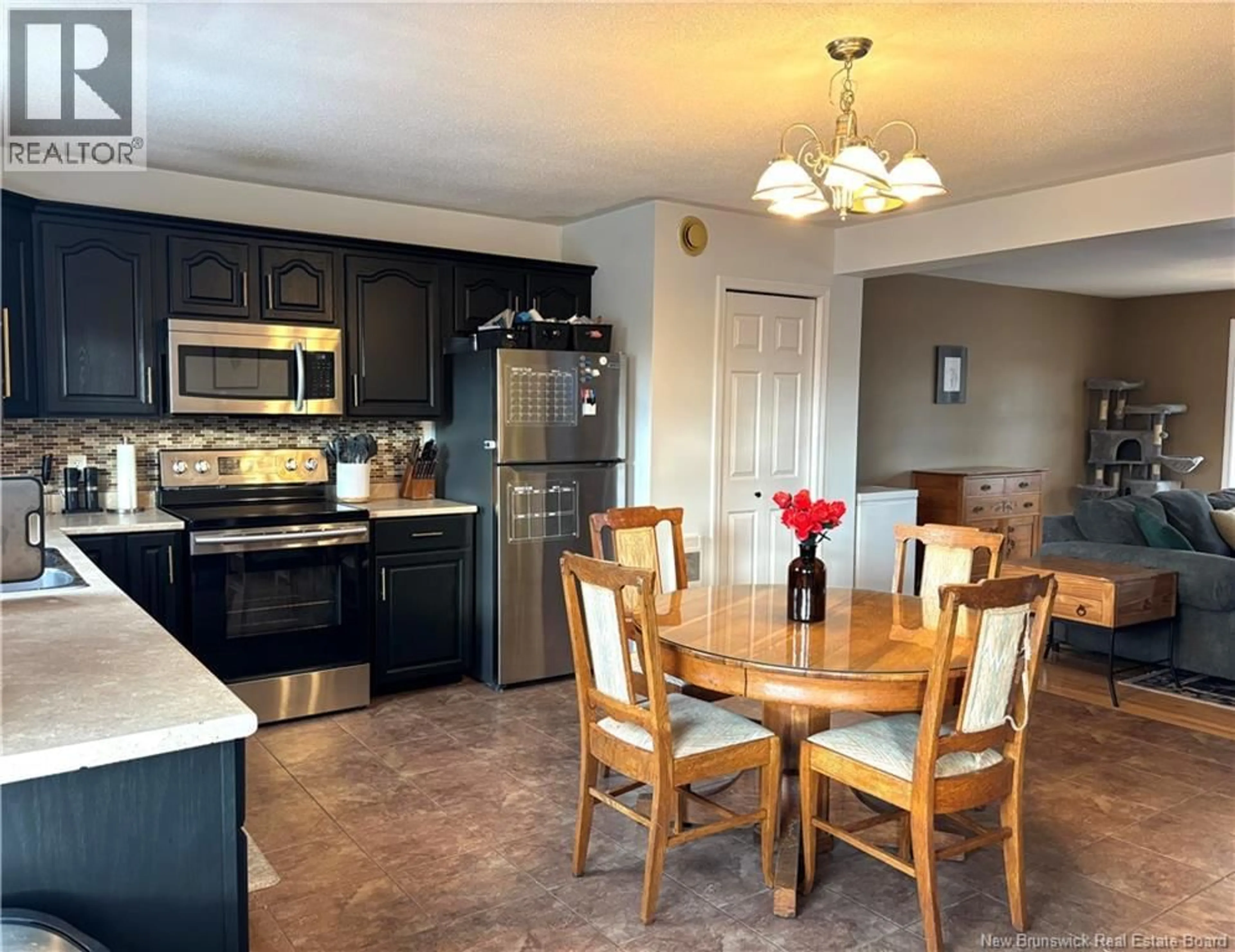 Open concept kitchen, ceramic/tile floor for 723 BROOKSIDE DRIVE, Fredericton New Brunswick E3G8T9