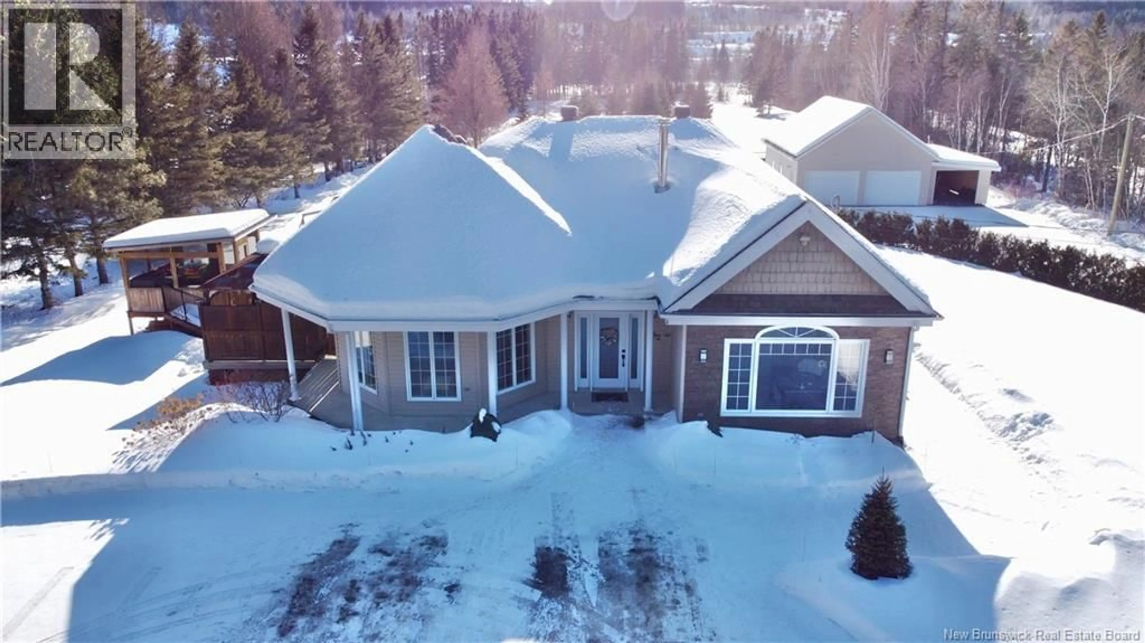 A pic from outside/outdoor area/front of a property/back of a property/a pic from drone, street for 782 BAISLEY ROAD, Edmundston New Brunswick E7B1Z1