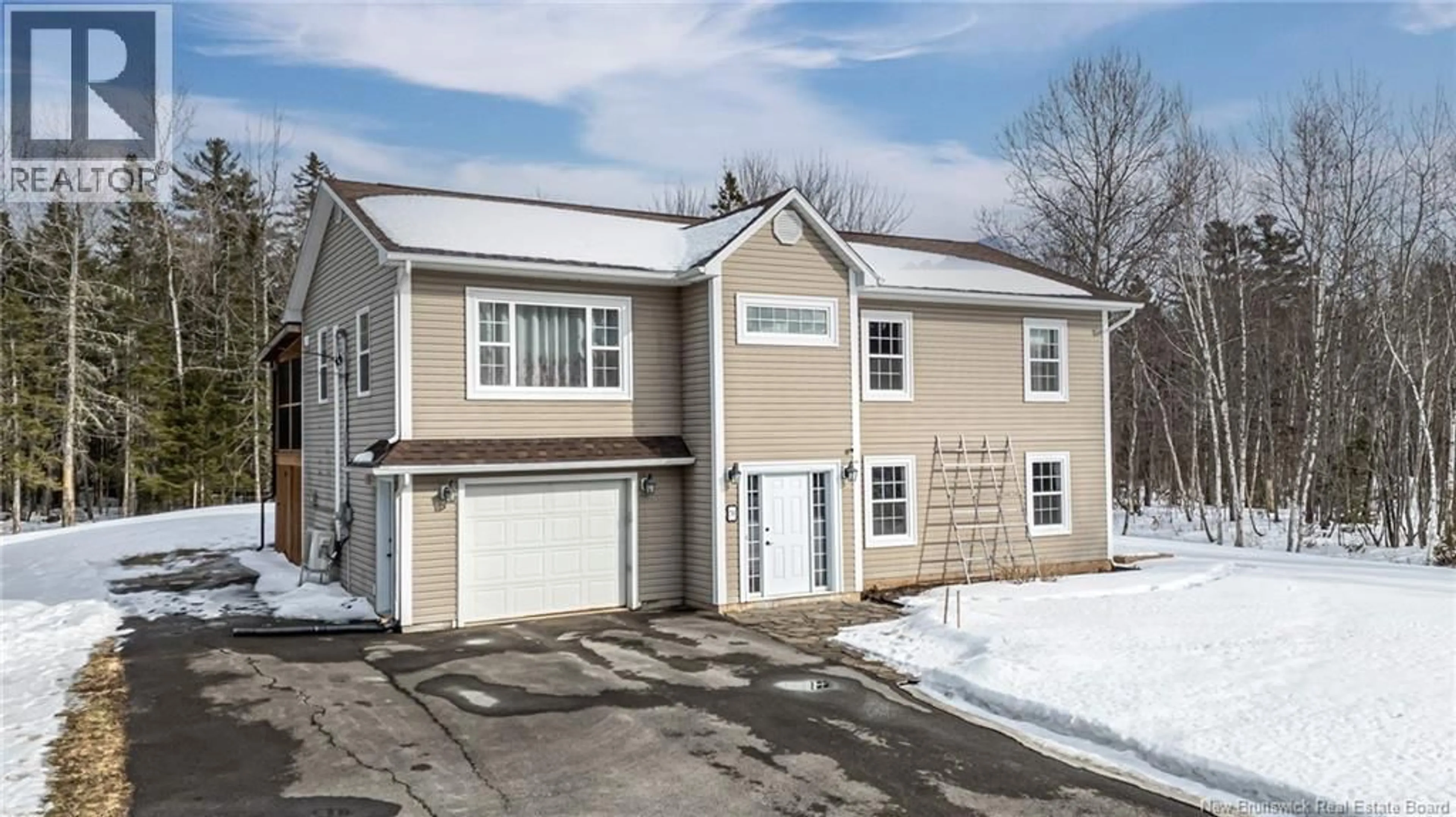 Home with vinyl exterior material, street for 70 BROOKDALE DRIVE, Hanwell New Brunswick E3C1M5