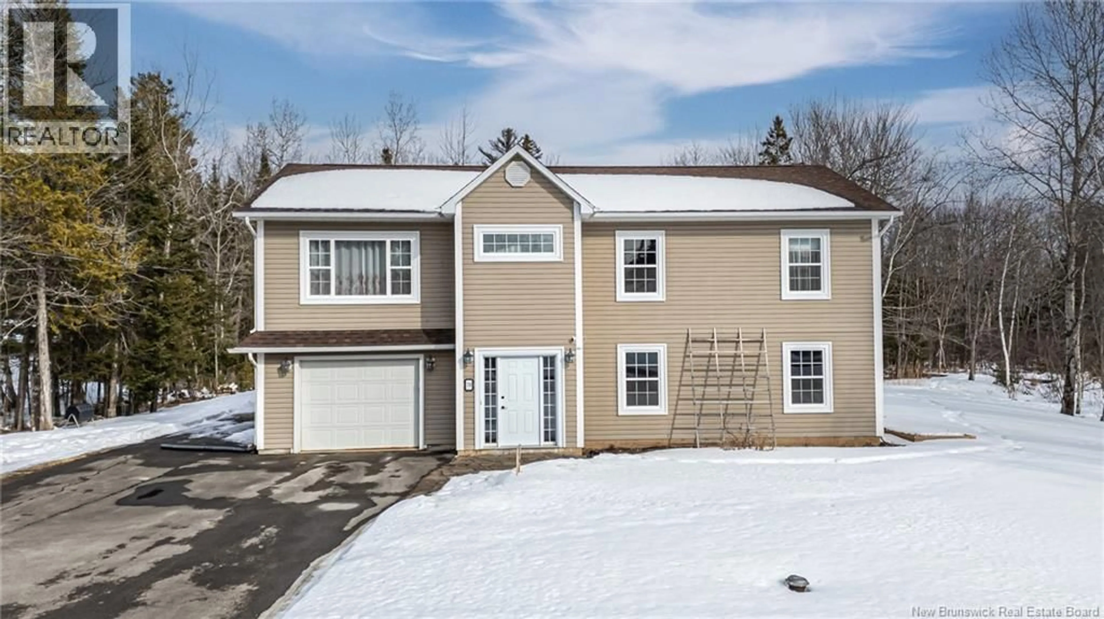 Home with vinyl exterior material, street for 70 BROOKDALE DRIVE, Hanwell New Brunswick E3C1M5