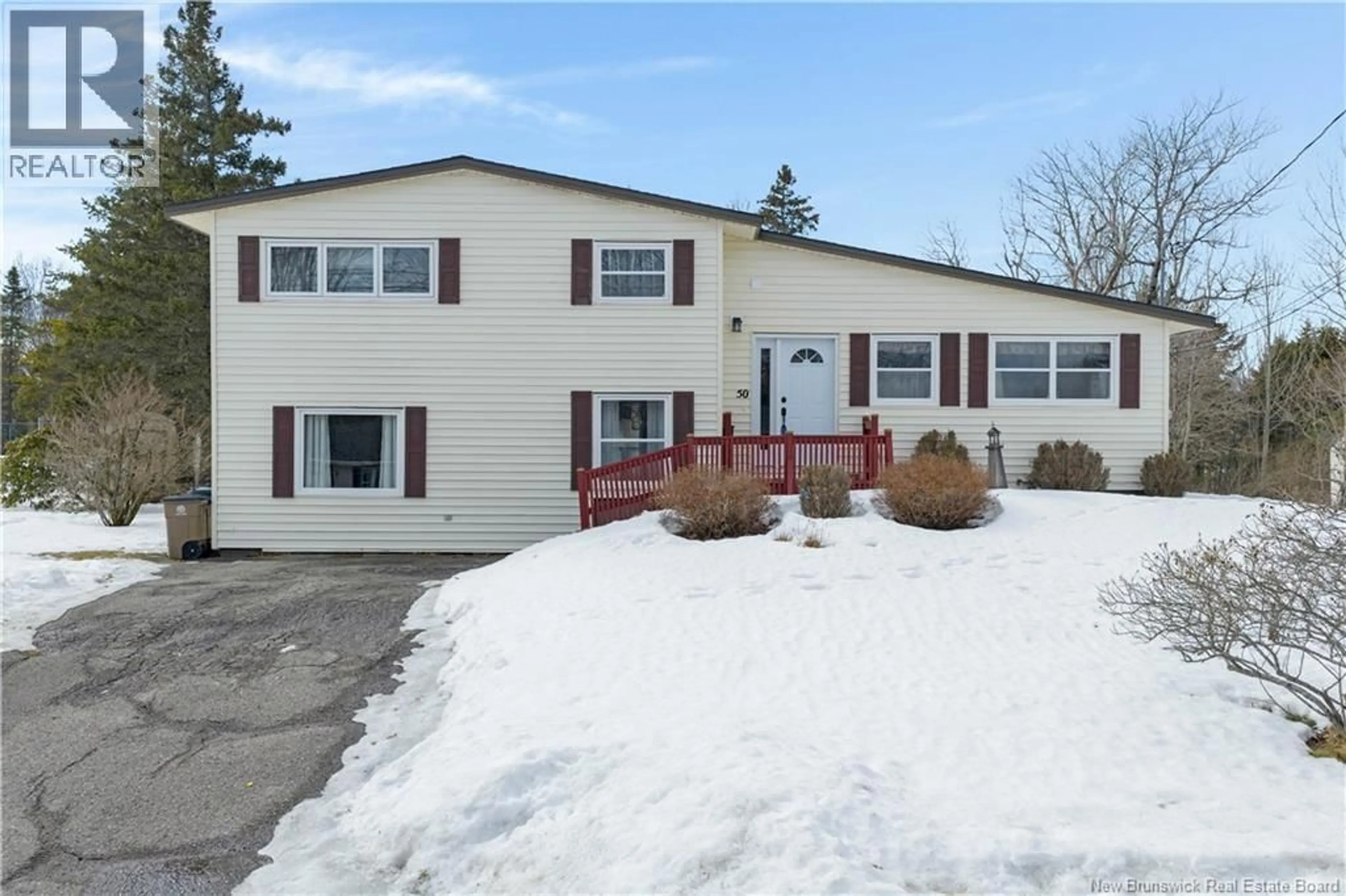 Home with vinyl exterior material, street for 50 CREIGHTON AVENUE, Saint John New Brunswick E2J3G7