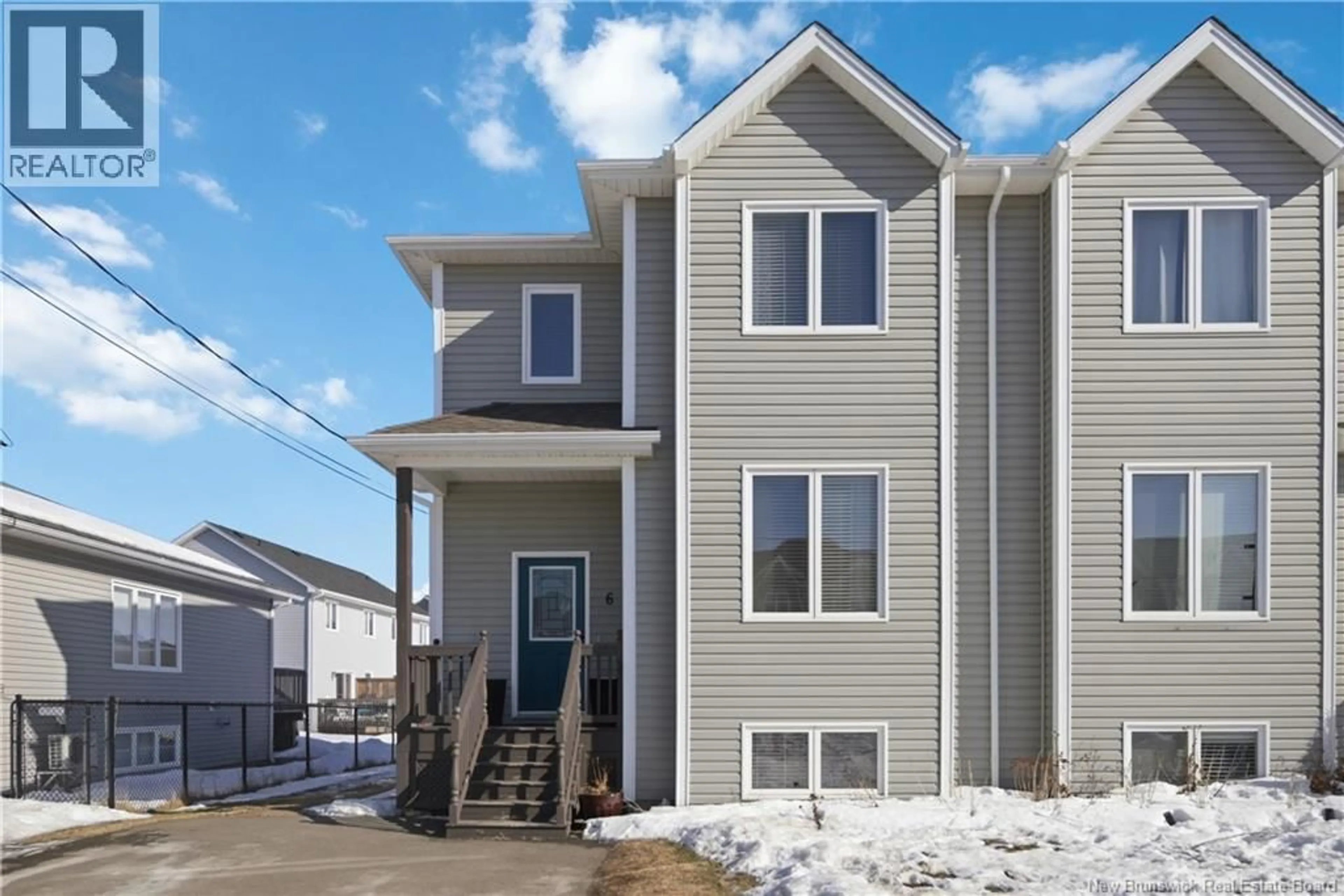 Home with vinyl exterior material, street for 6 BRISTOL CRESCENT, Riverview New Brunswick E1B0T1
