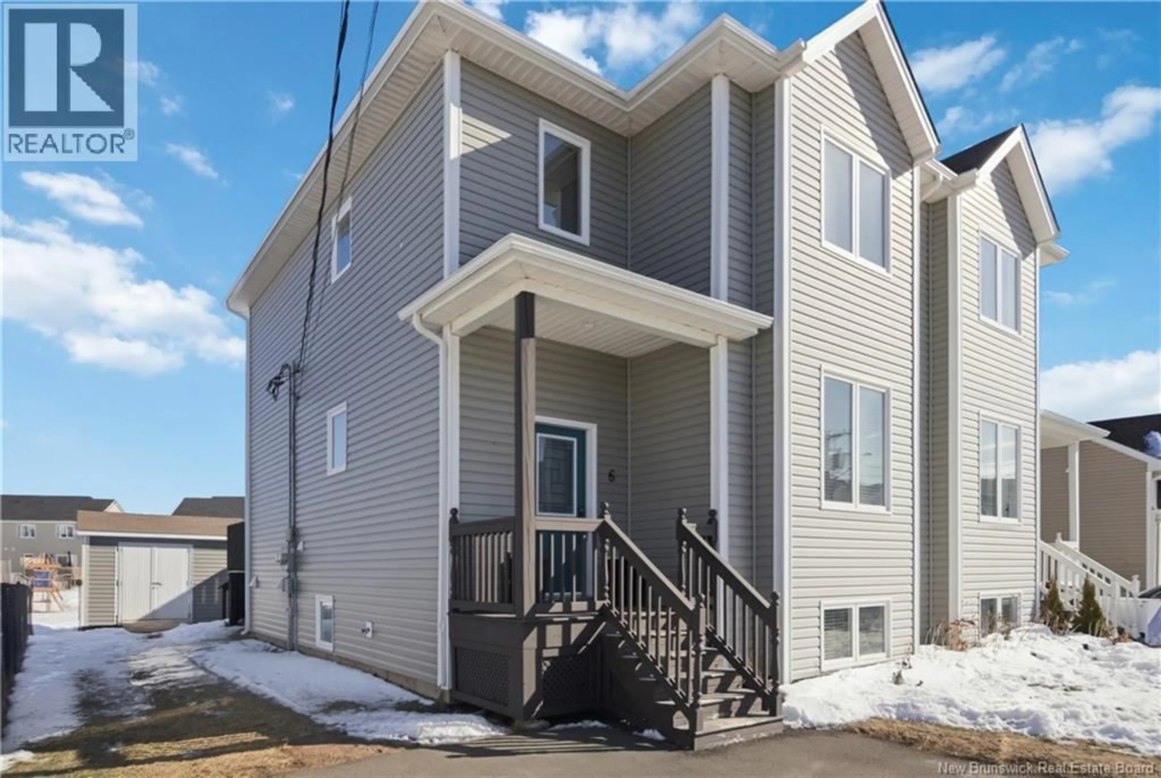 Home with vinyl exterior material, street for 6 BRISTOL CRESCENT, Riverview New Brunswick E1B0T1