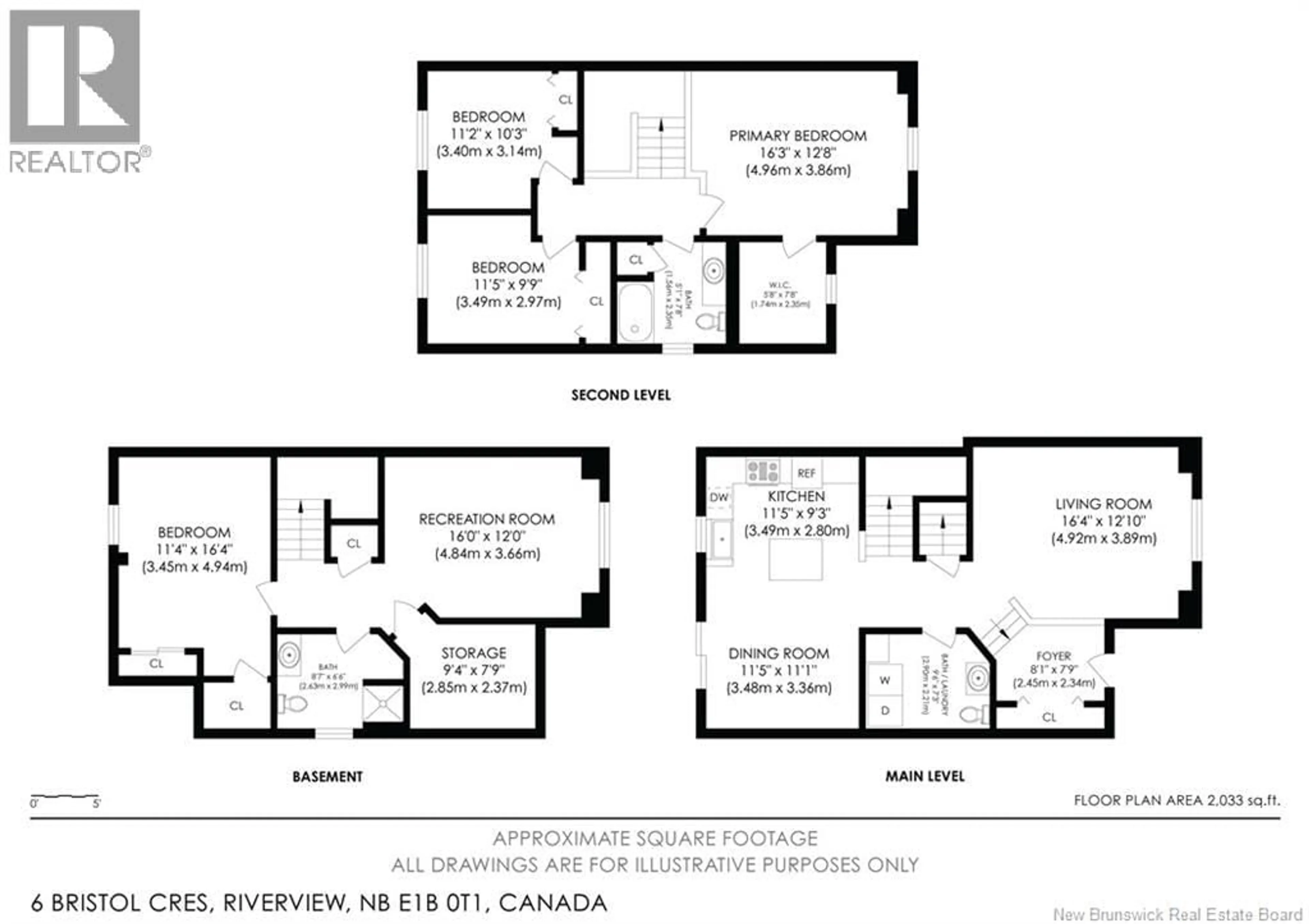Floor plan for 6 BRISTOL CRESCENT, Riverview New Brunswick E1B0T1