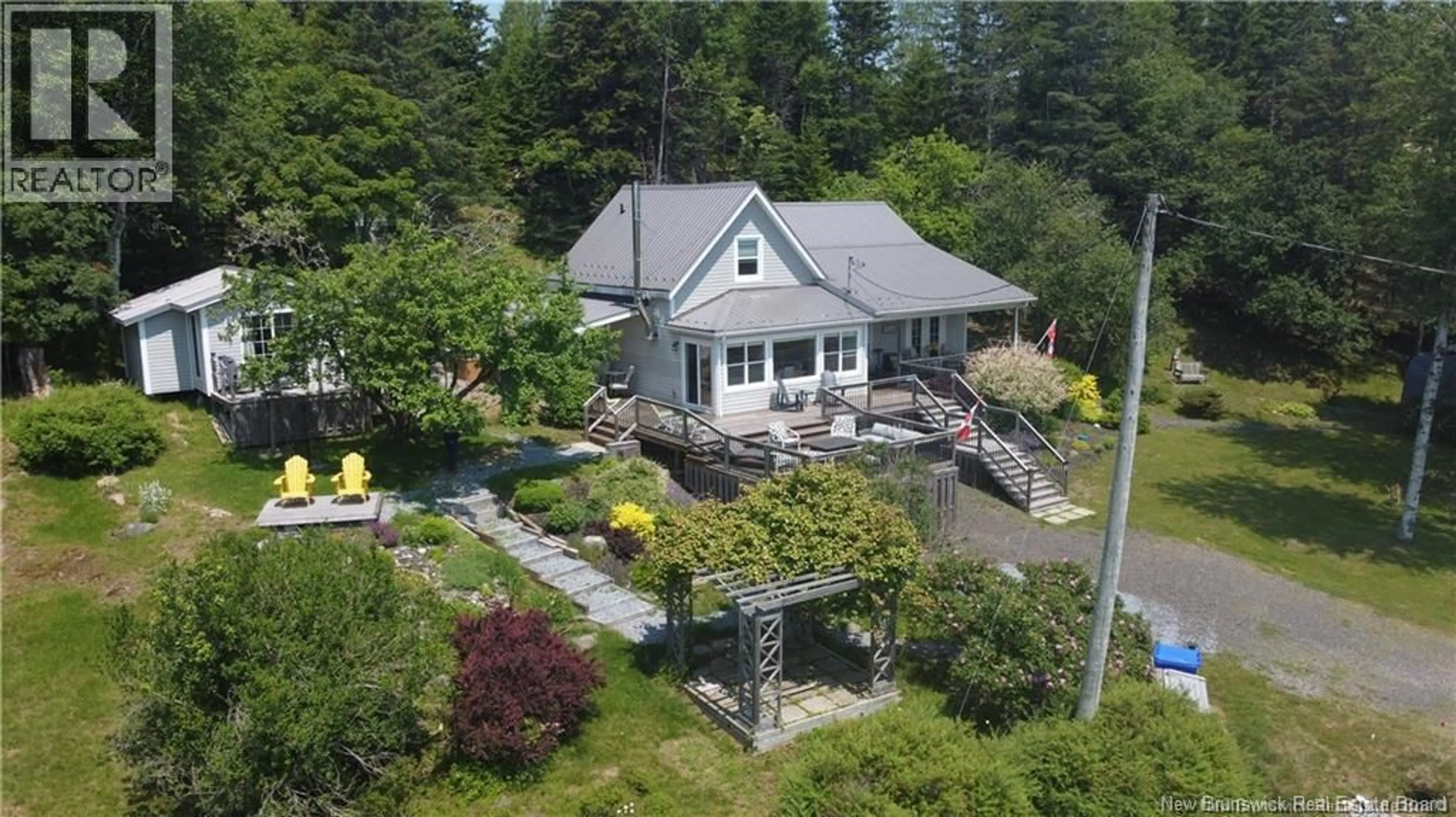 A pic from outside/outdoor area/front of a property/back of a property/a pic from drone, unknown for 1253 RTE 772, Cummings Cove New Brunswick E5V1G3