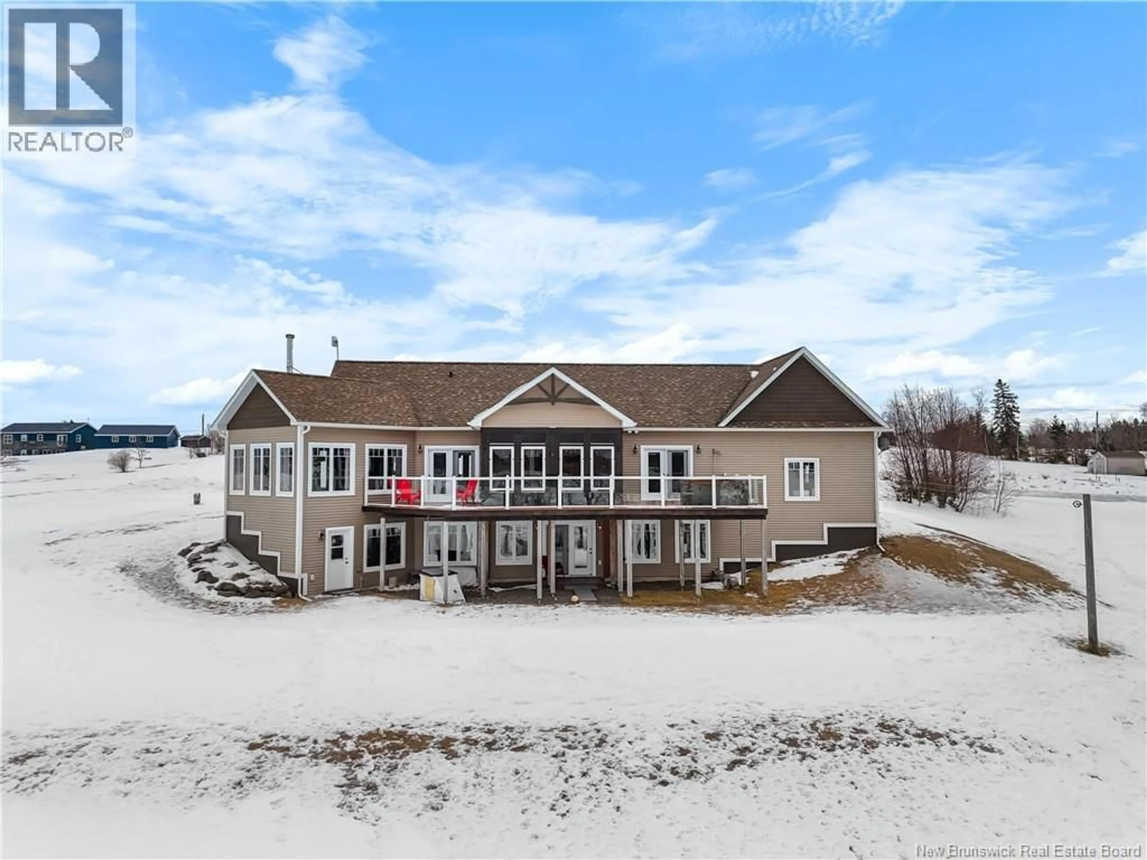 A pic from outside/outdoor area/front of a property/back of a property/a pic from drone, water/lake/river/ocean view for 20 ISLANDVIEW LANE, Main River New Brunswick E4T0B1