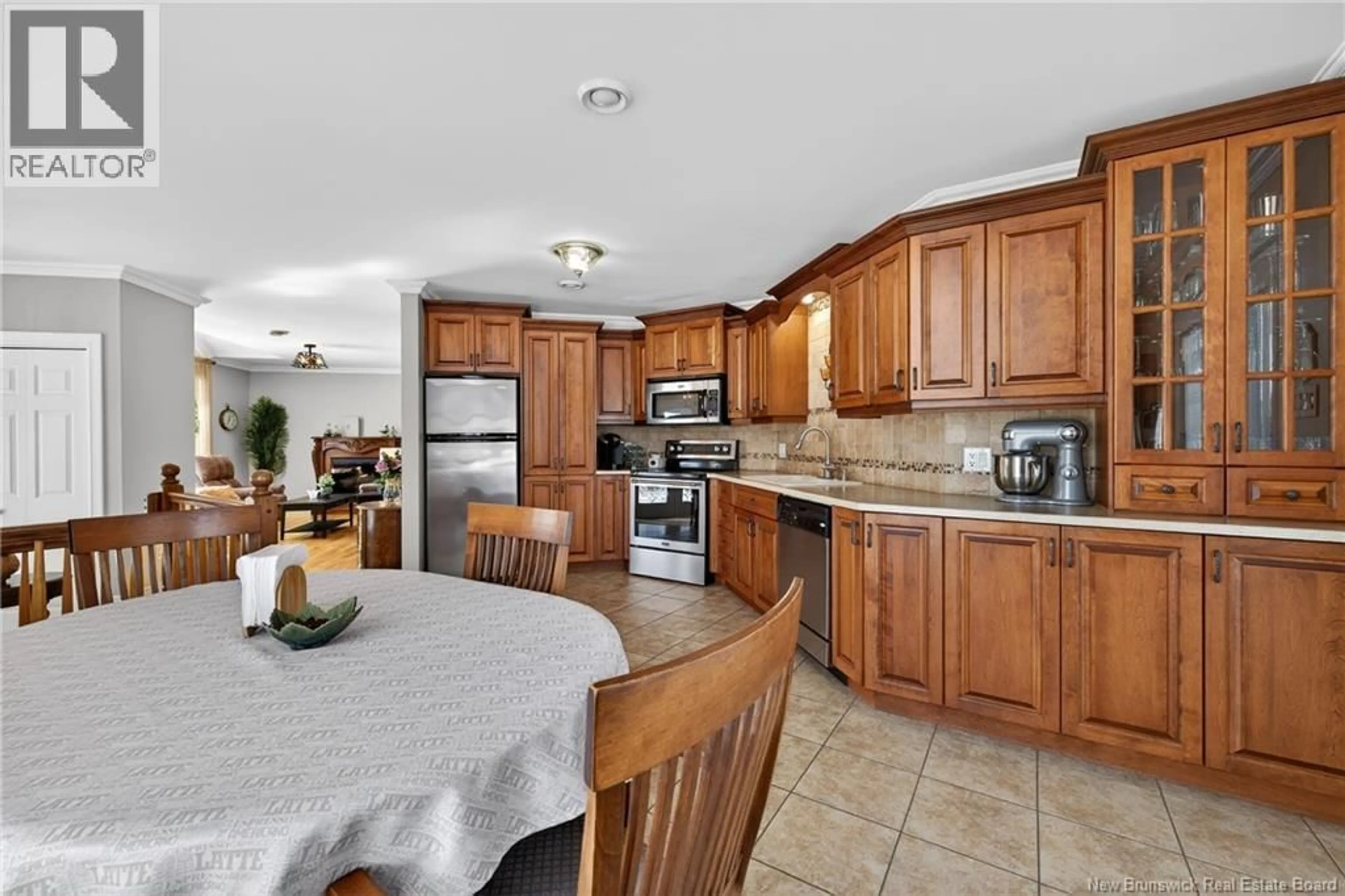 Open concept kitchen, ceramic/tile floor for 4867 ROUTE 11, Brantville New Brunswick E9H1M3