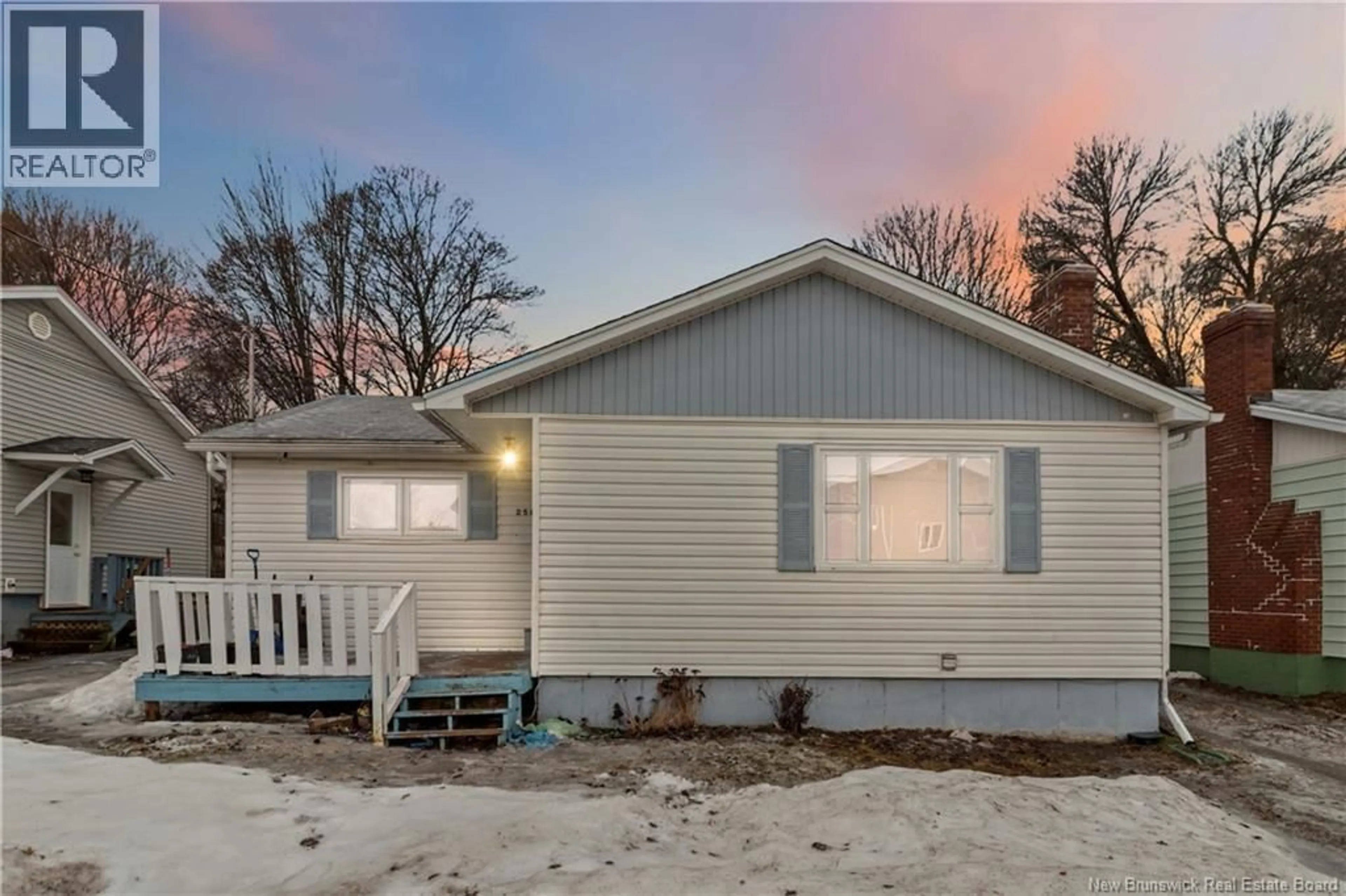 Home with vinyl exterior material, street for 258 JONES STREET, Moncton New Brunswick E1C6K6