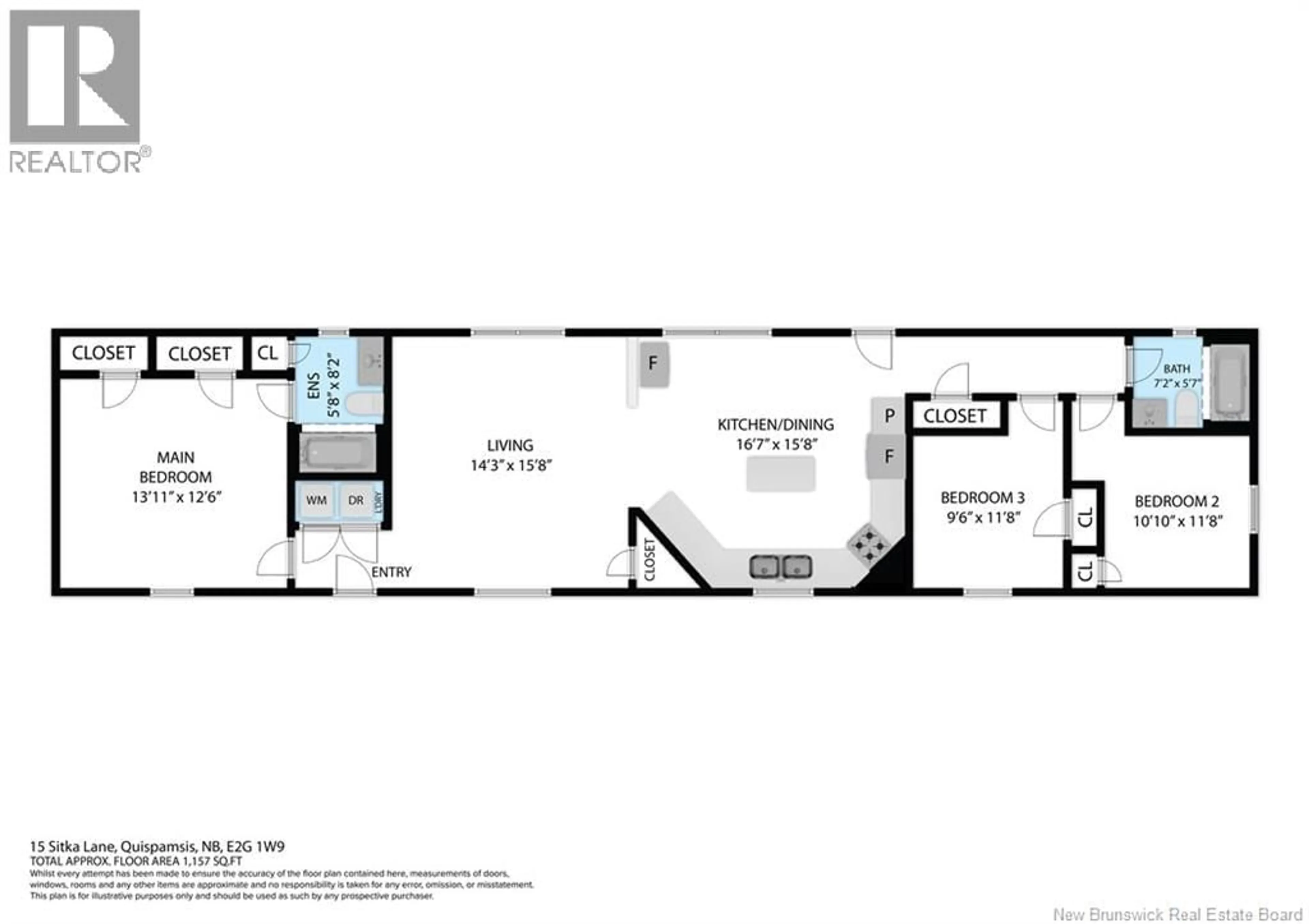 Floor plan for 15 SITKA LANE, Quispamsis New Brunswick E2G1W9