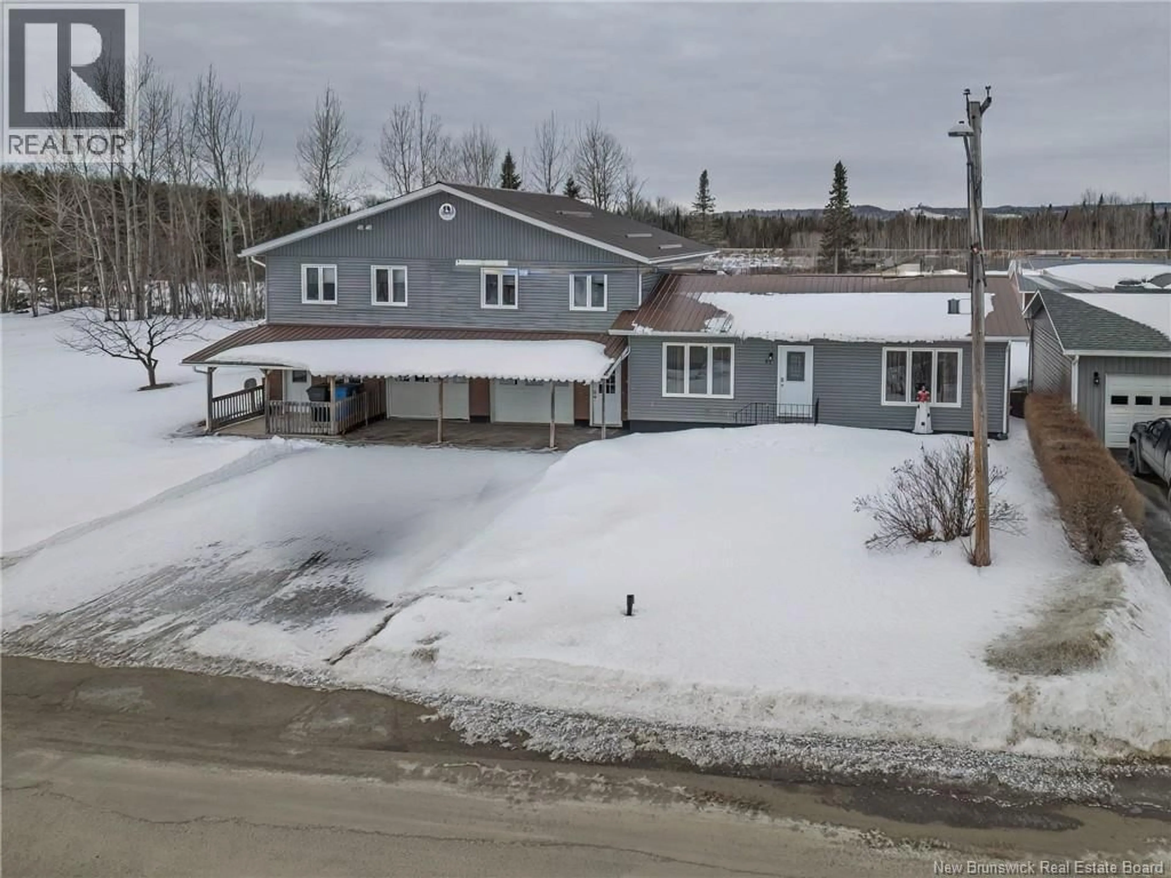 A pic from outside/outdoor area/front of a property/back of a property/a pic from drone, street for 53 CENTENNIAL STREET, Plaster Rock New Brunswick E7G1J2