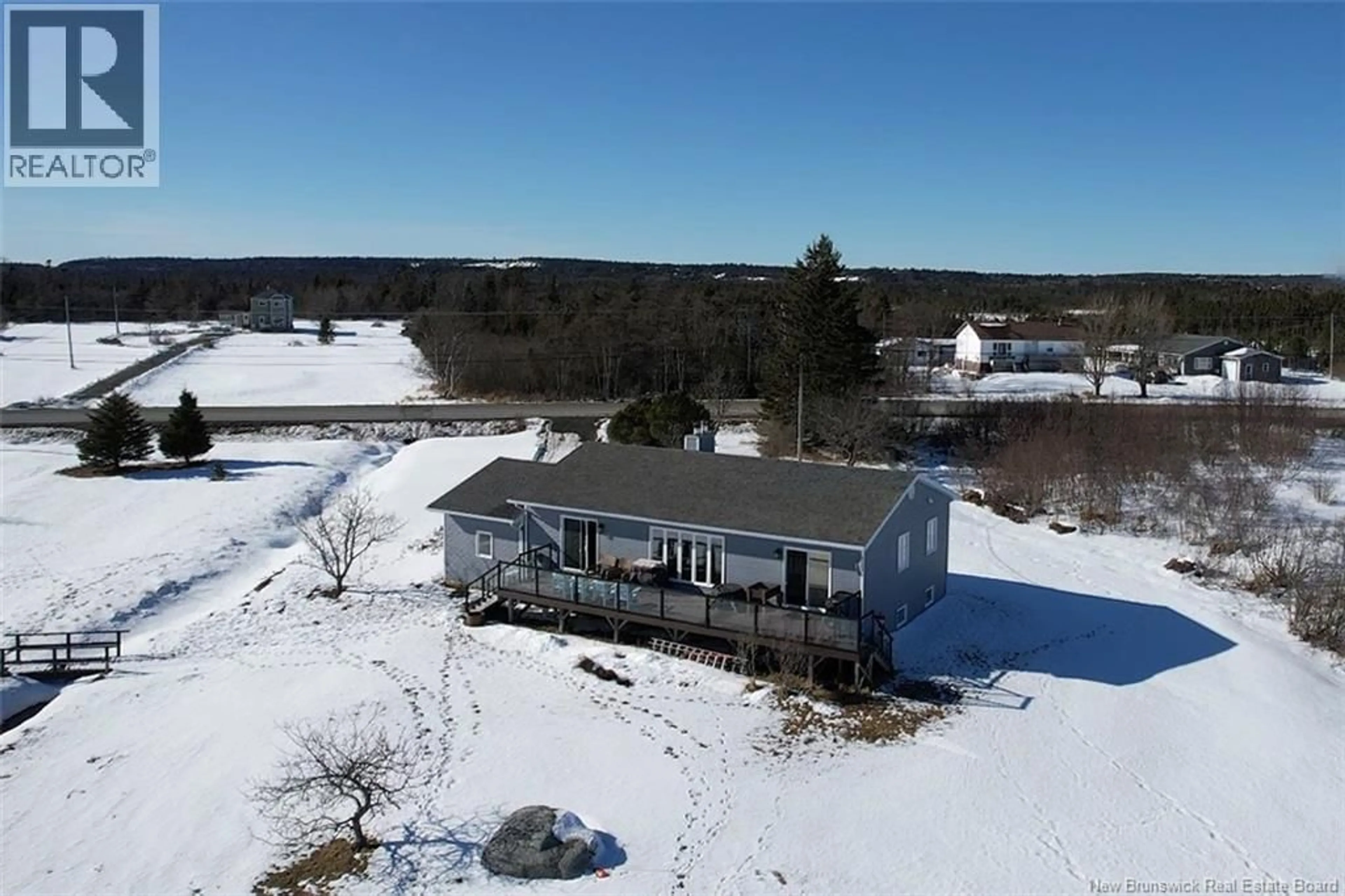 A pic from outside/outdoor area/front of a property/back of a property/a pic from drone, water/lake/river/ocean view for 161 INGALLS HEAD ROAD, Grand Manan New Brunswick E5G3G5