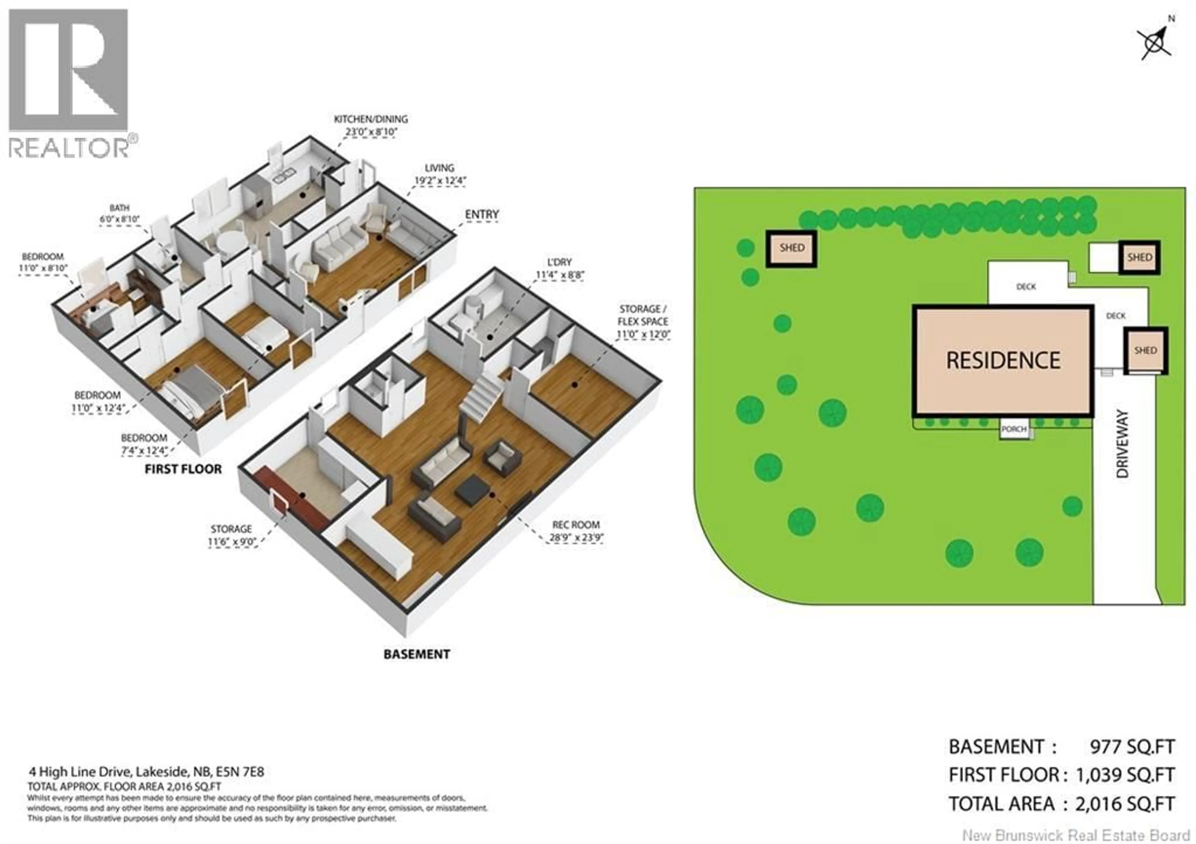 Floor plan for 4 HIGH LINE DRIVE, Lakeside New Brunswick E5N7E8