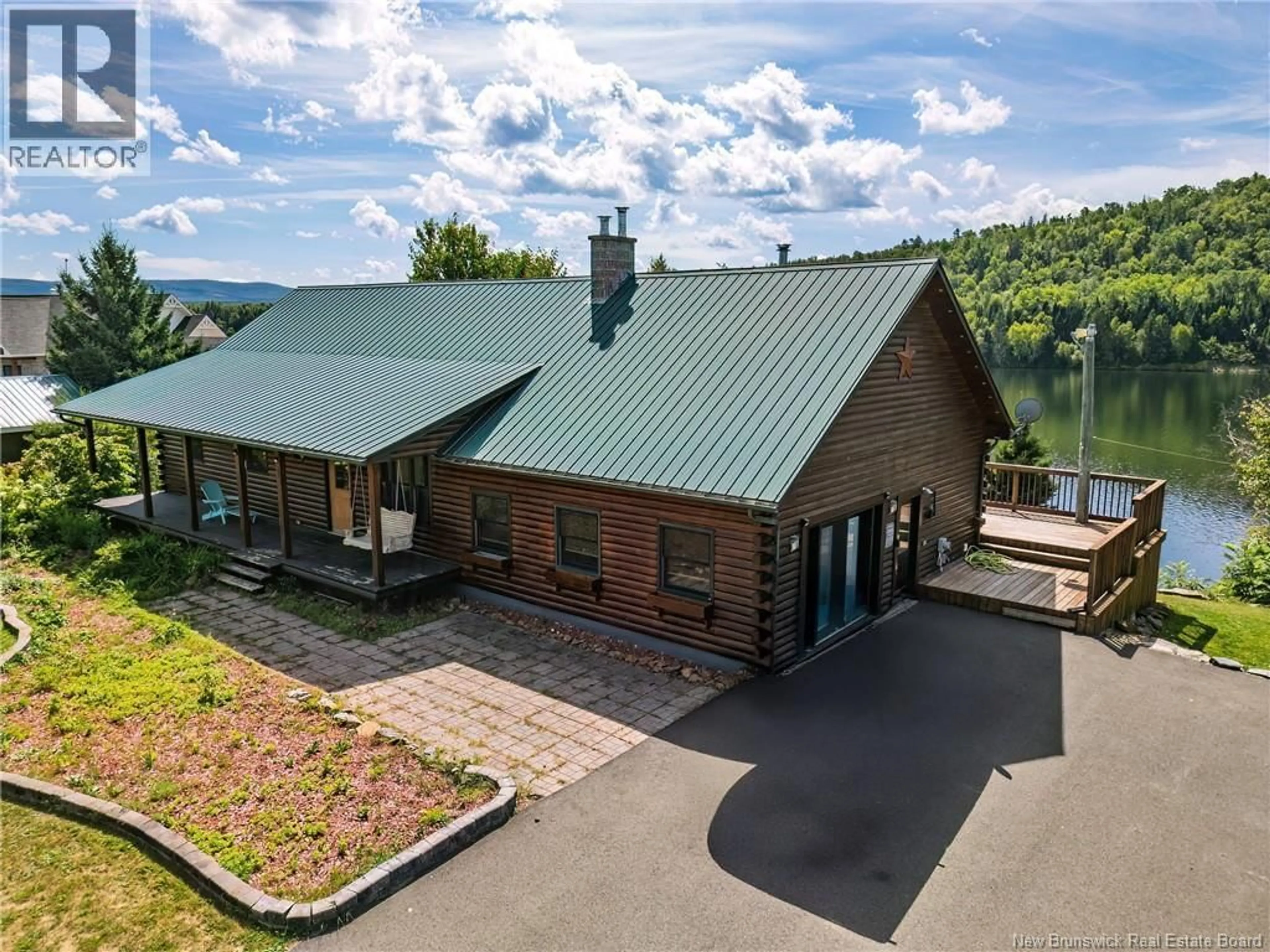 A pic from outside/outdoor area/front of a property/back of a property/a pic from drone, water/lake/river/ocean view for 420 ROUTE 390, Rowena New Brunswick E7H4P8