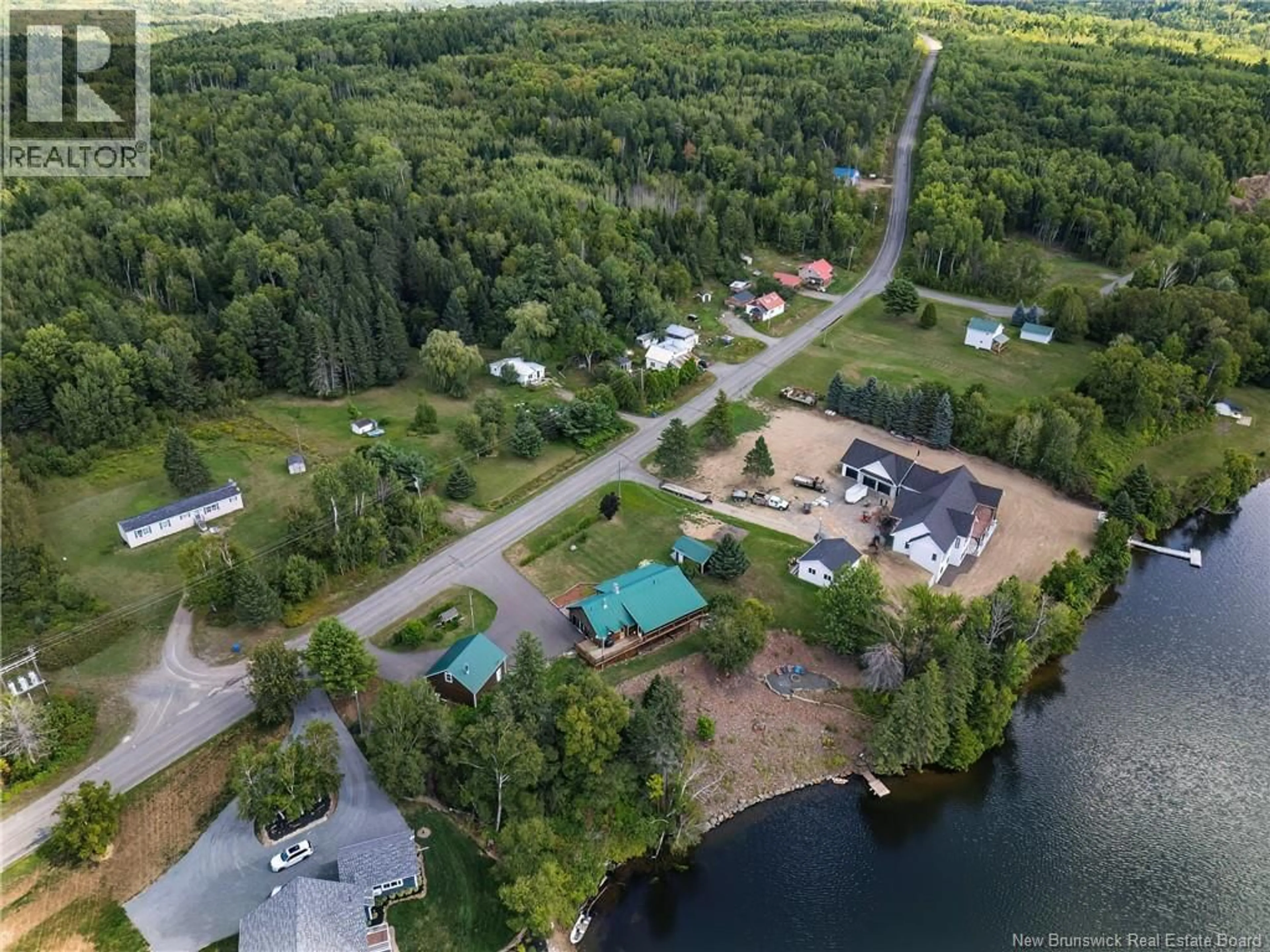 A pic from outside/outdoor area/front of a property/back of a property/a pic from drone, water/lake/river/ocean view for 420 ROUTE 390, Rowena New Brunswick E7H4P8