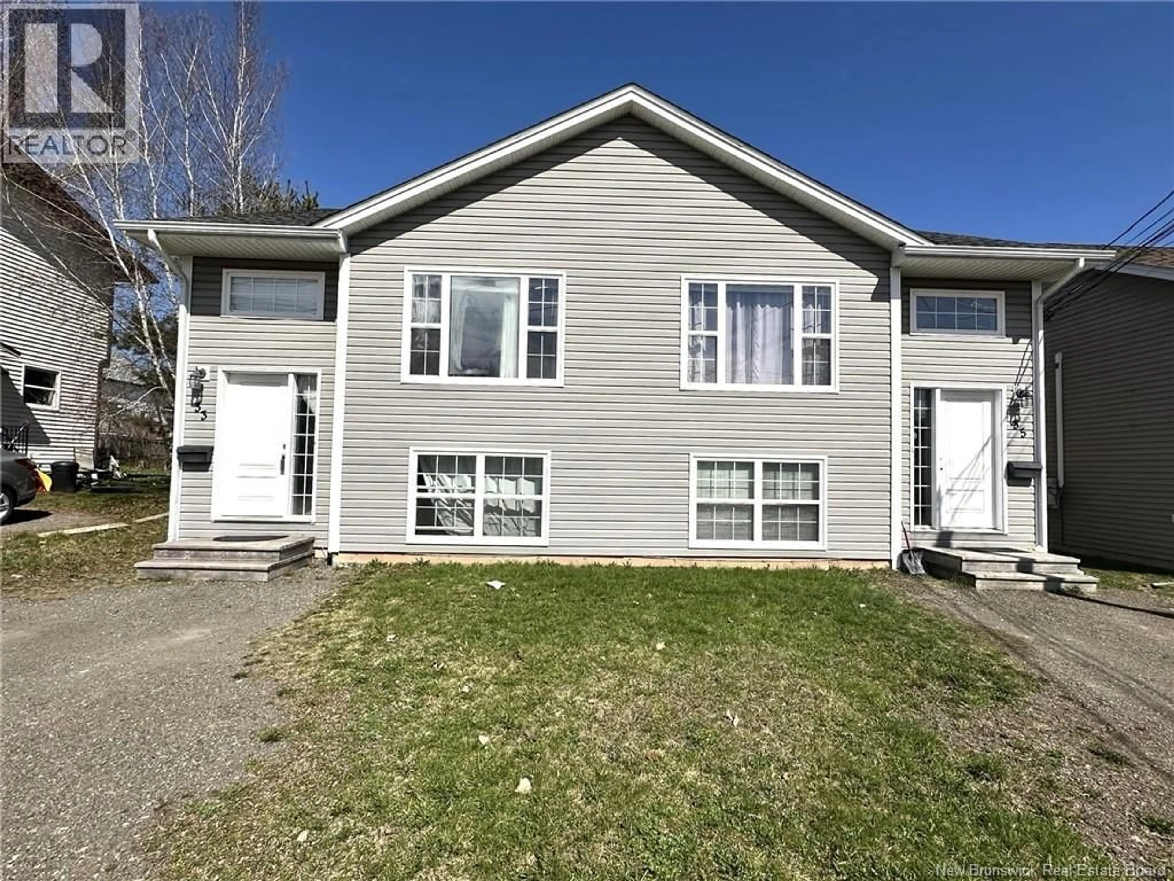 Home with vinyl exterior material, street for 33-35 BARNABY STREET, Moncton New Brunswick E1A4G6