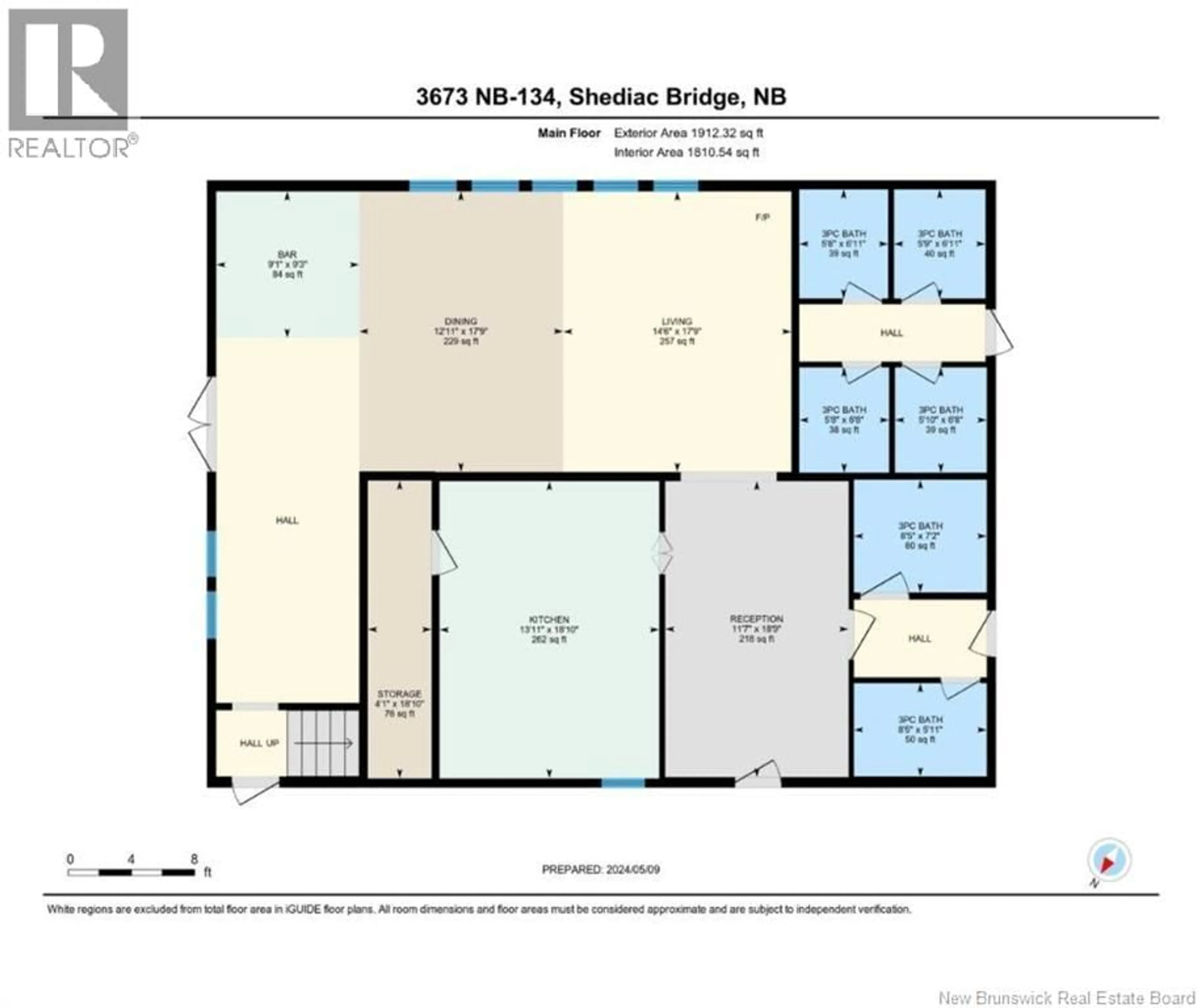 Floor plan for 3673 ROUTE 134, Shediac Bridge New Brunswick E4R1R9