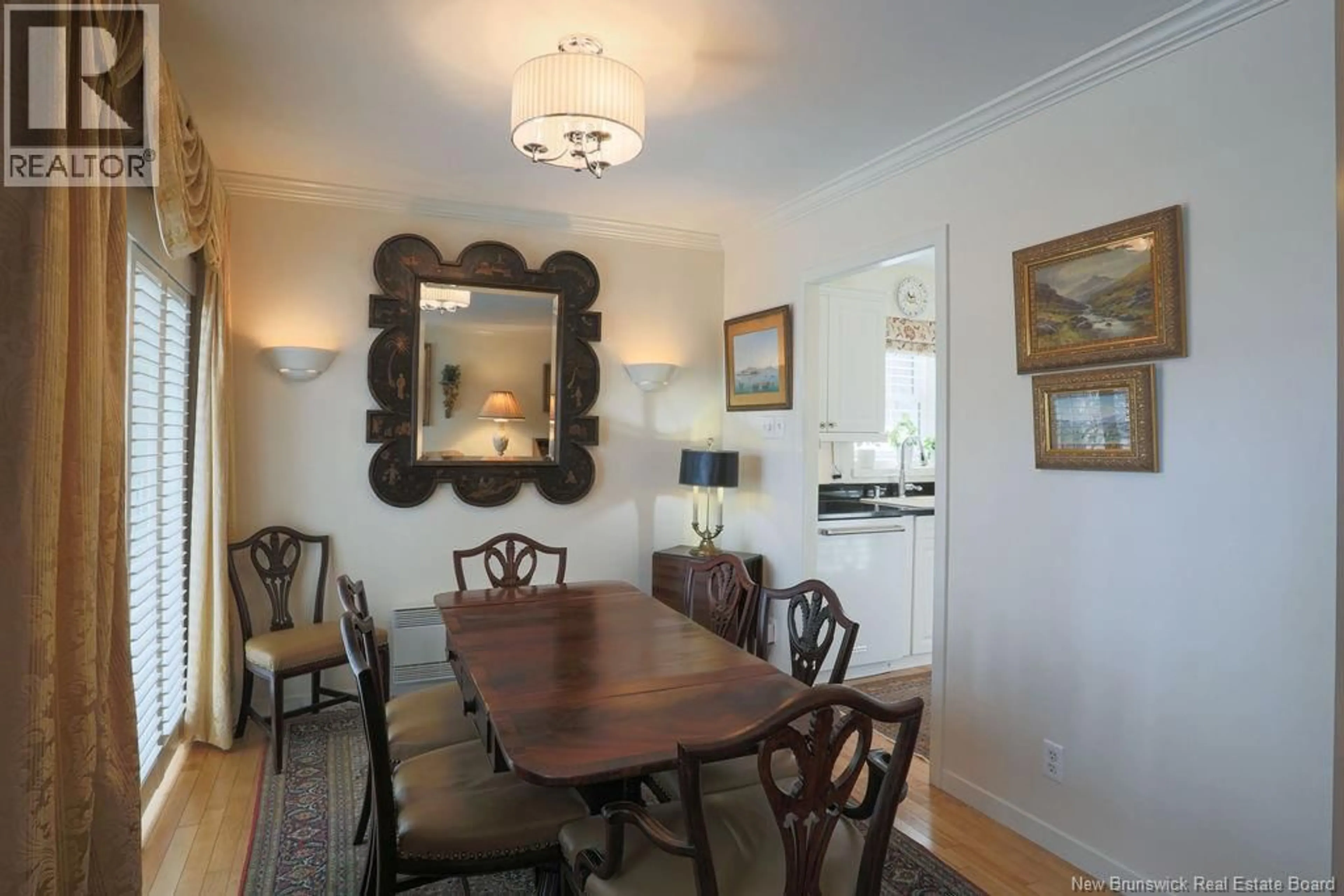 Dining room, wood/laminate floor for 5 - 2865 ROTHESAY ROAD, Rothesay New Brunswick E2E5V1