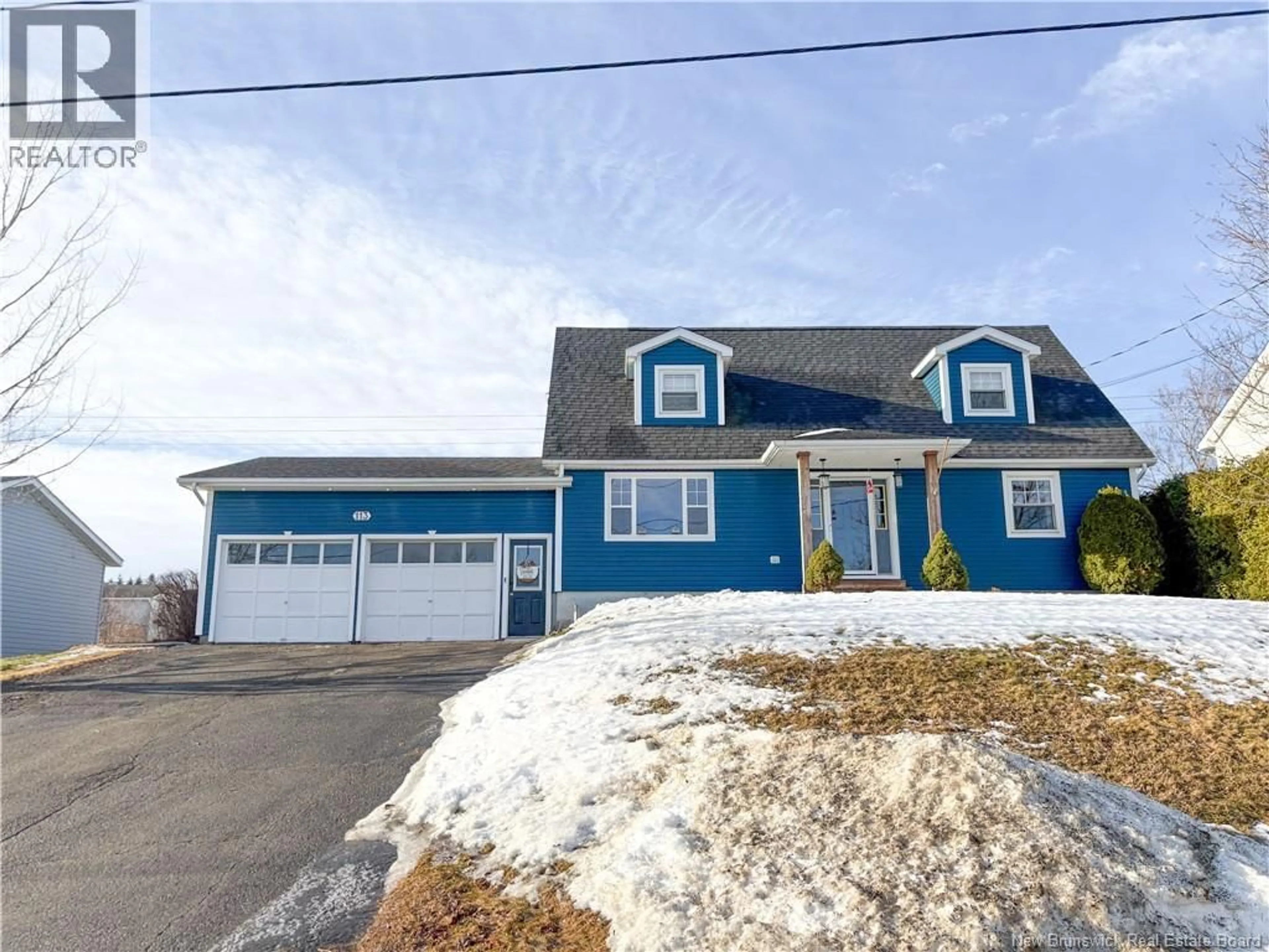 Home with vinyl exterior material, street for 113 JULES DRIVE, Woodstock New Brunswick E7M1Z2