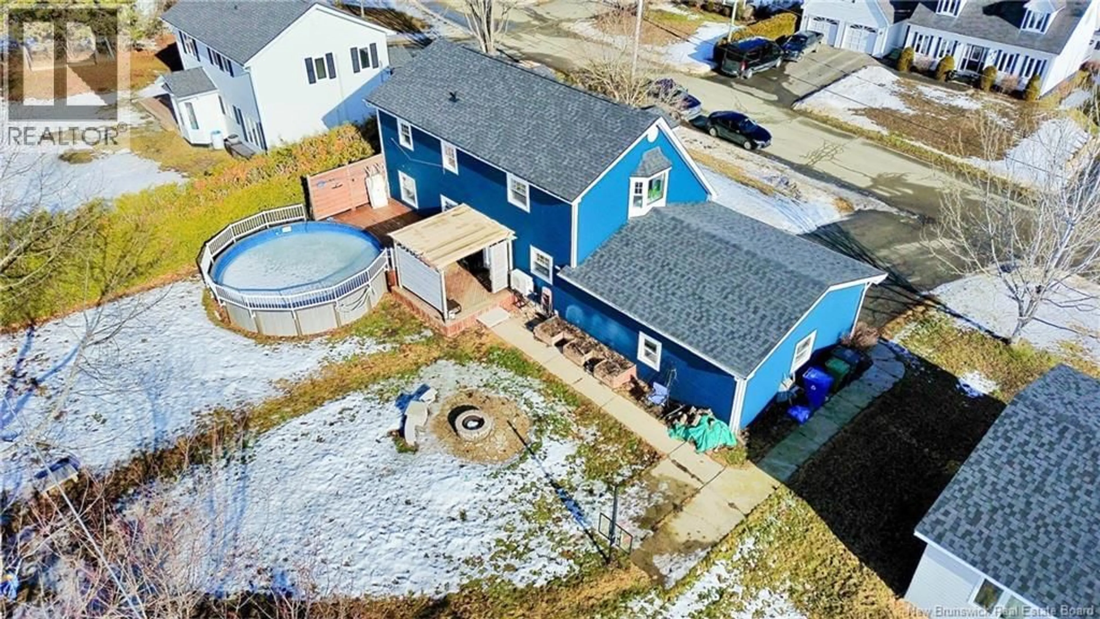 A pic from outside/outdoor area/front of a property/back of a property/a pic from drone, building for 113 JULES DRIVE, Woodstock New Brunswick E7M1Z2