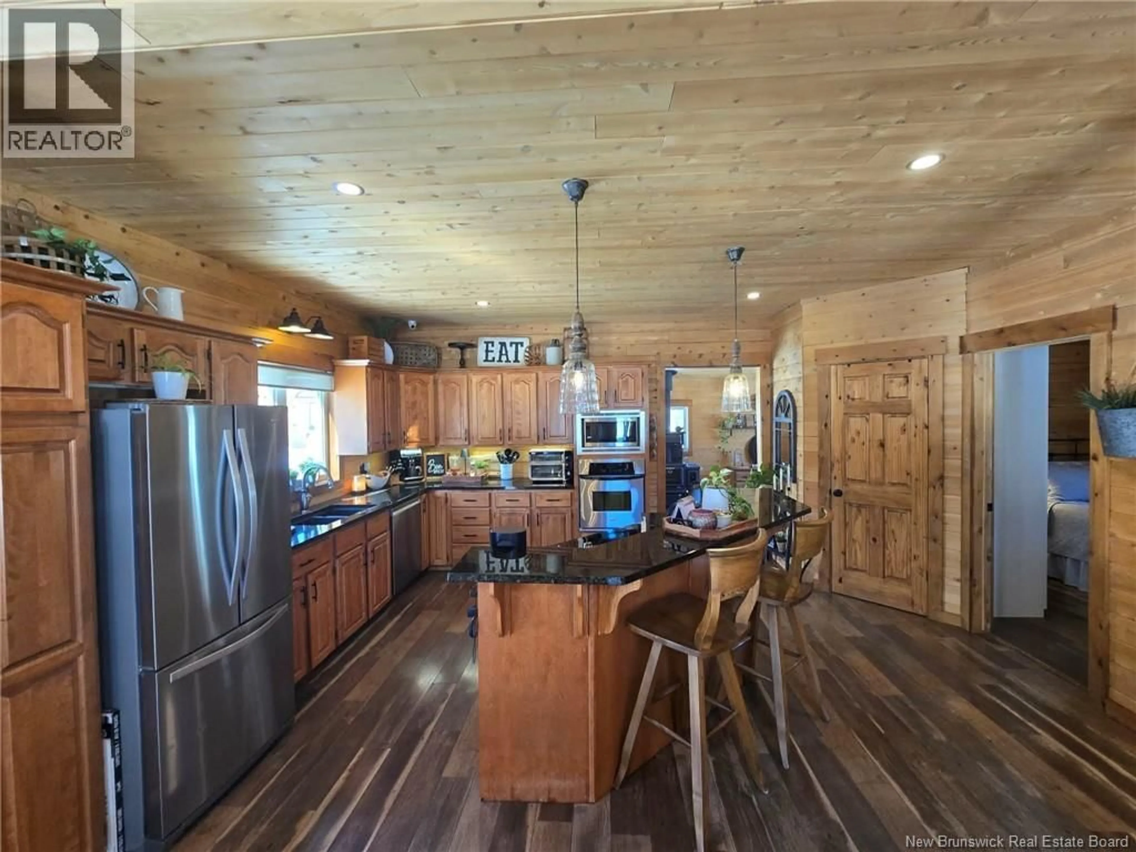 Open concept kitchen, wood/laminate floor for 4481 ROUTE 180, South Tetagouche New Brunswick E2A7G8