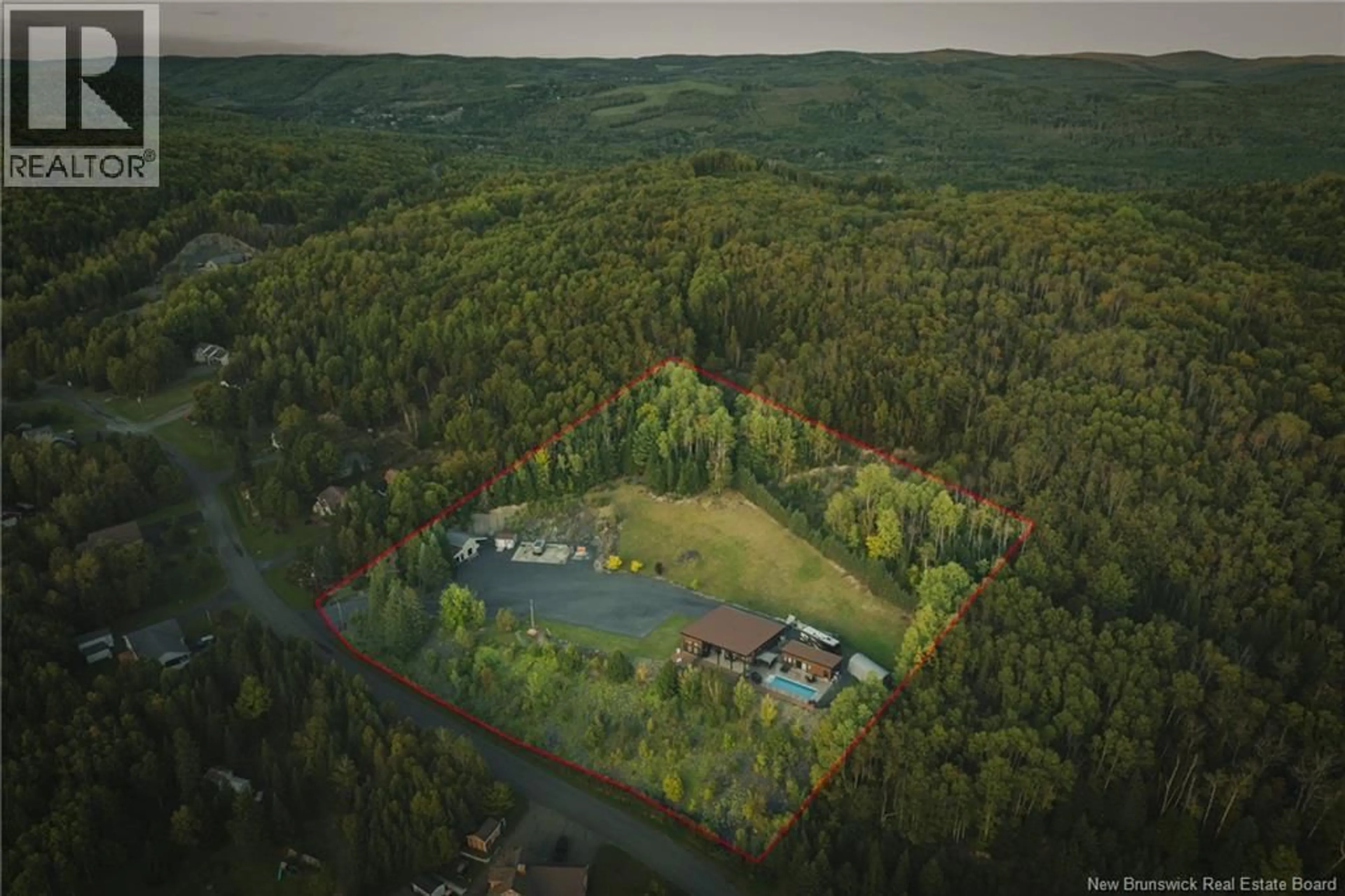 A pic from outside/outdoor area/front of a property/back of a property/a pic from drone, forest/trees view for 83 MAXIME ROAD, Saint-Jacques New Brunswick E7B2C4