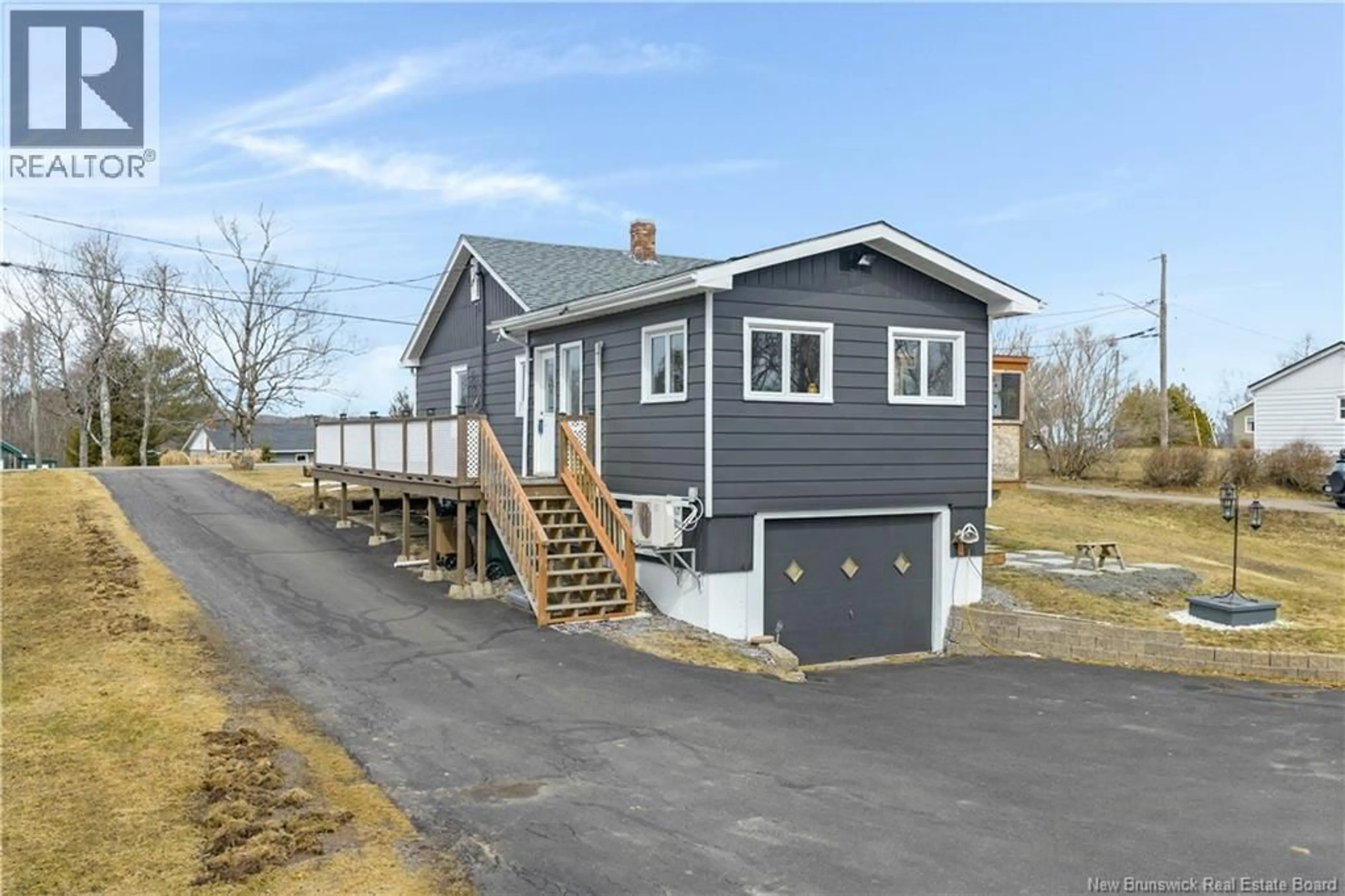Home with vinyl exterior material, street for 55 HAYES STREET, Saint John New Brunswick E2M5K2