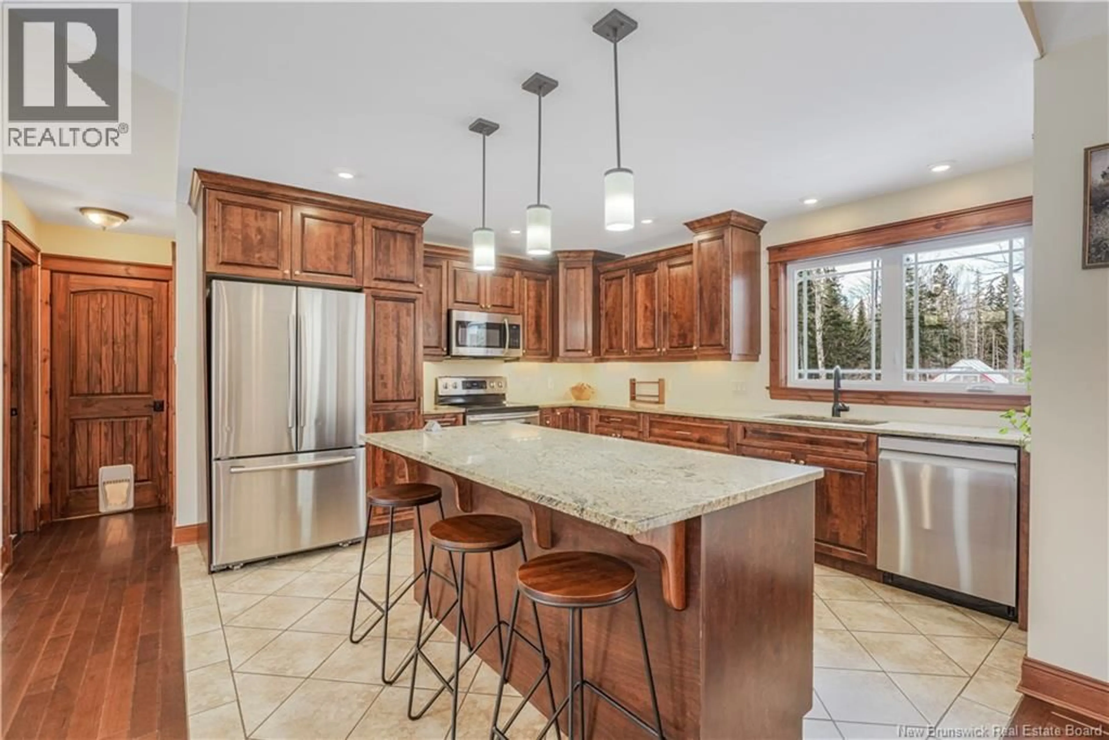 Open concept kitchen, ceramic/tile floor for 950 MAZEROLLE SETTLEMENT ROAD, Mazerolle Settlement New Brunswick E3E2B4